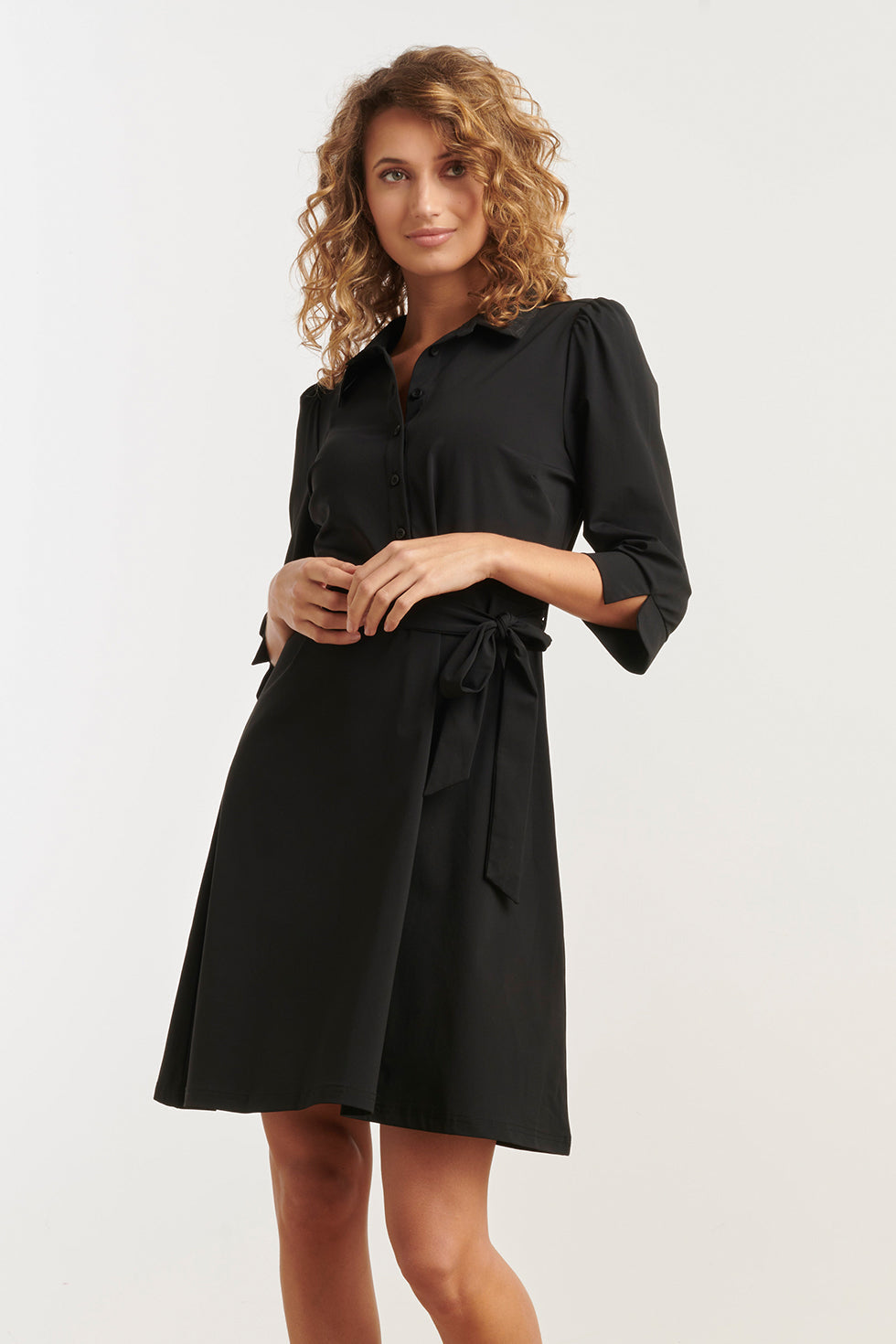25243 Travel Kwaliteit Jurk | Black