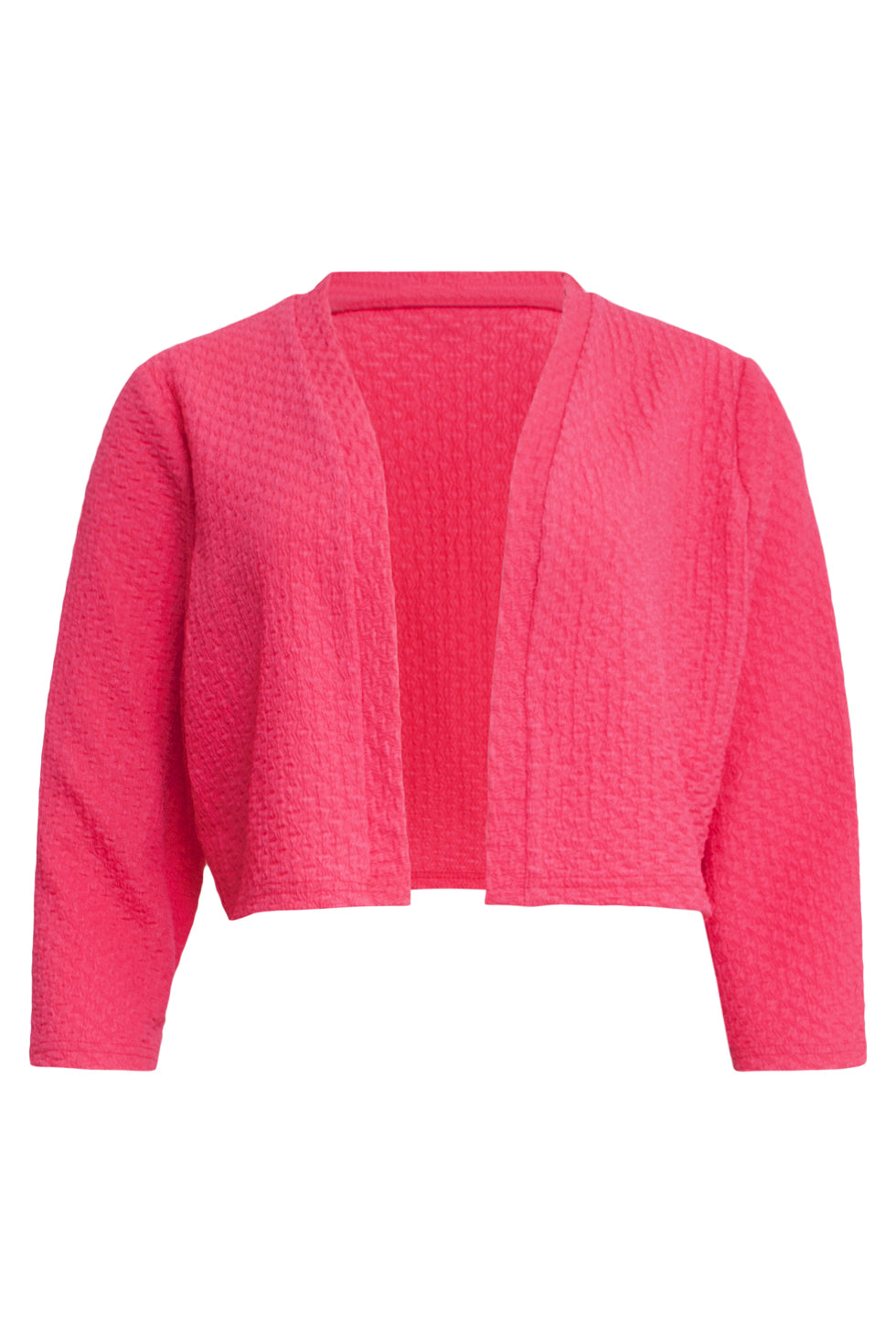 25269 Stretchy Crinkle Bolero | Pink