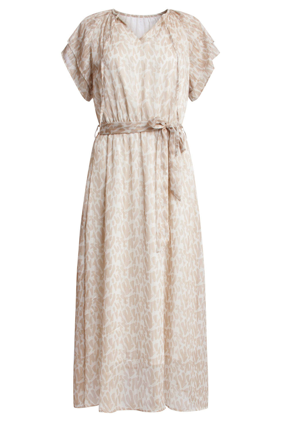 25335, Jurken | Sand - Off White