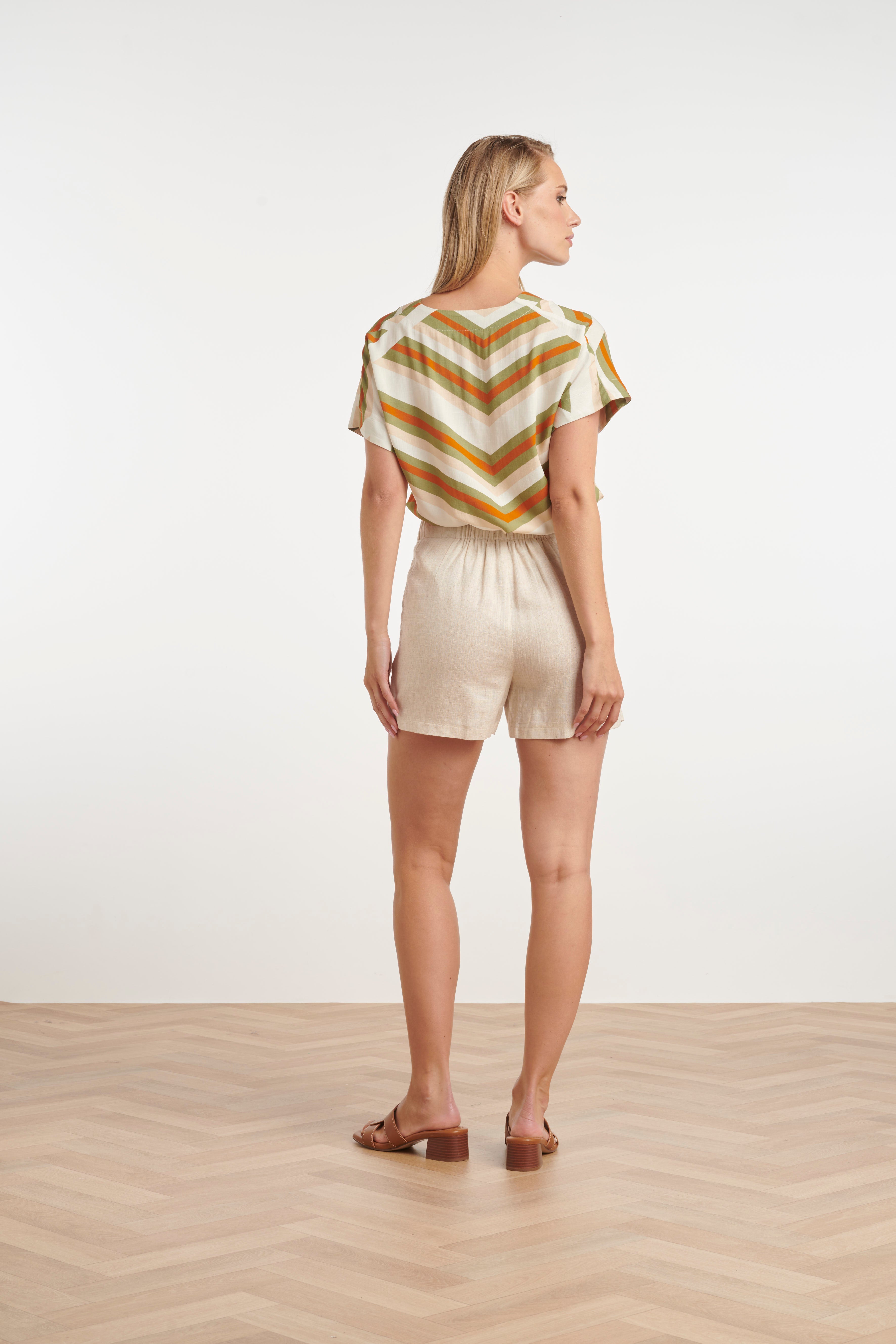 25345, Tops | Off White - Muticolour
