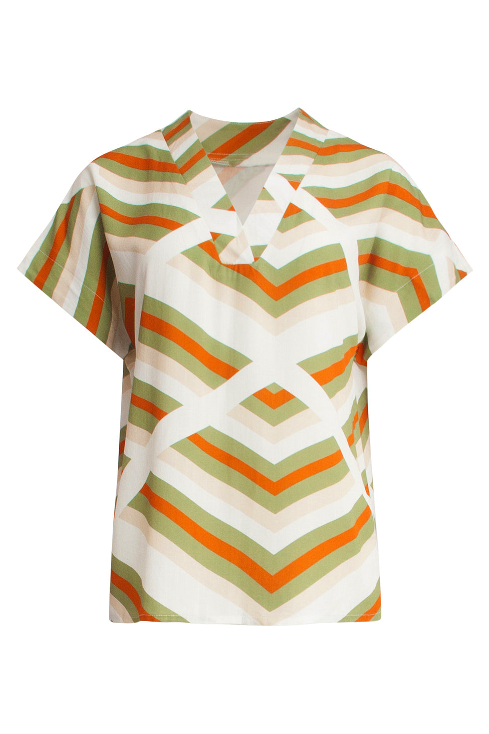 25345, Tops | Off White - Muticolour