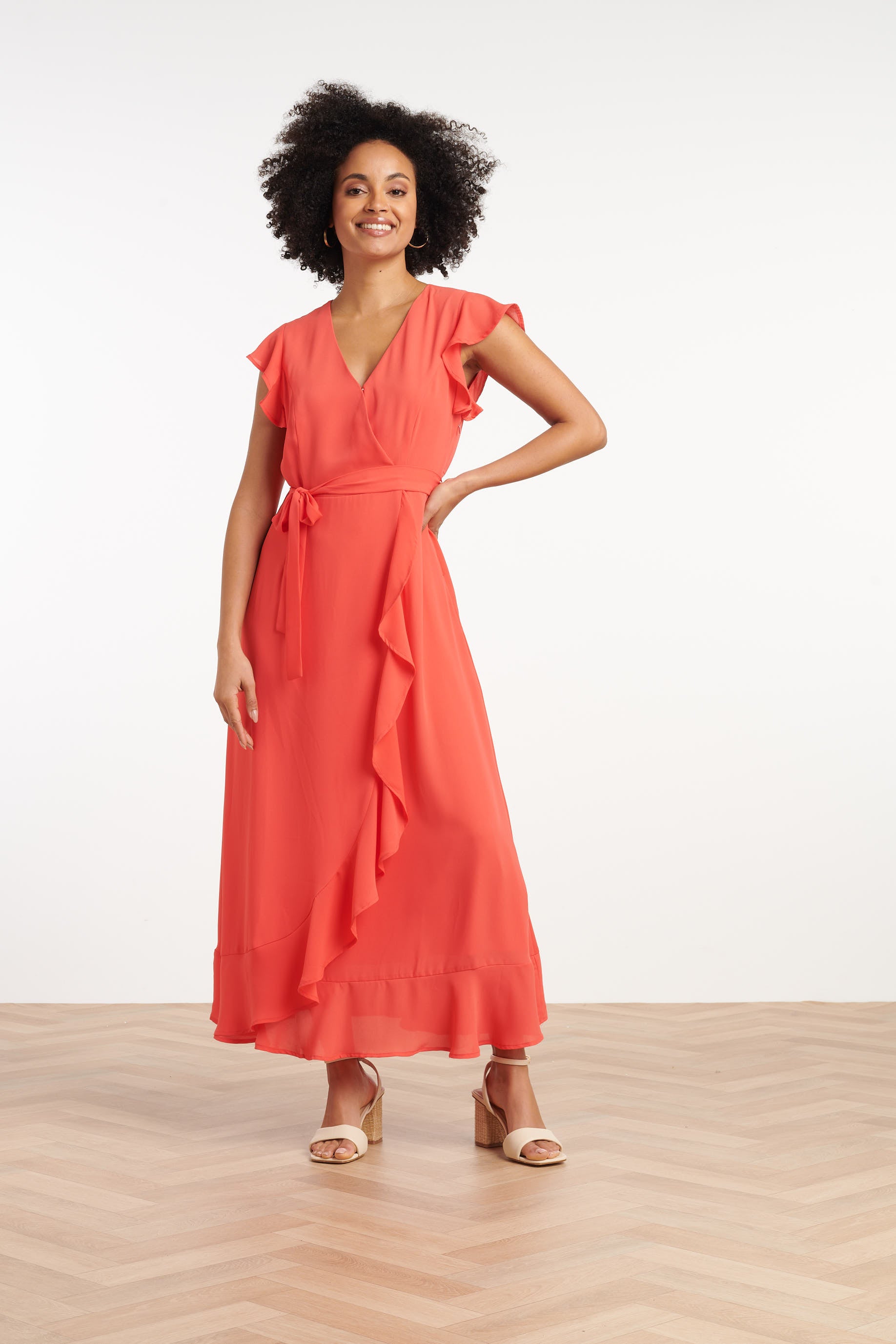 25375, Jurken | Coral