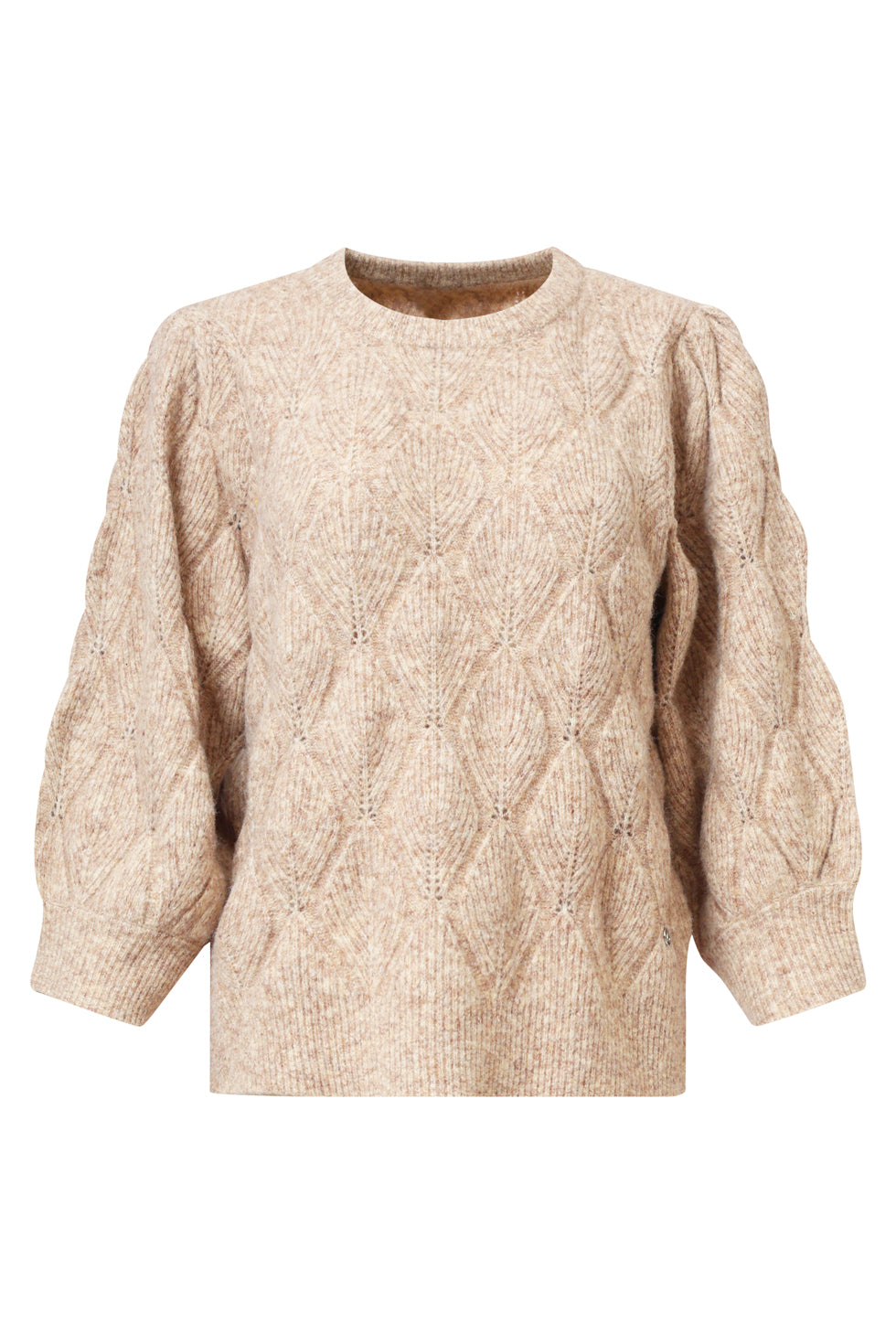 25500 Smashed Lemon Gebreide Losvallende Damestrui | Camel