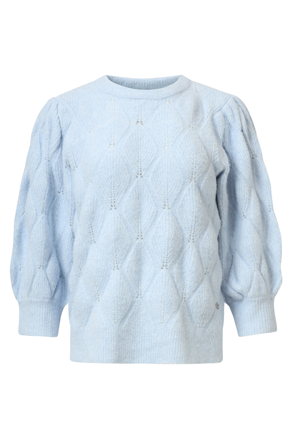 25500 Smashed Lemon Gebreide Losvallende Damestrui | Light Blue