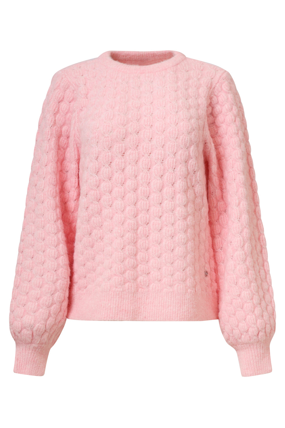25502 Smashed Lemon Damesgebreide Vrouwelijke Losvallende Trui | Baby Pink