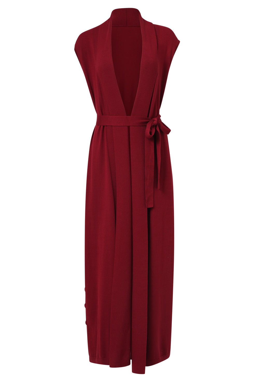 25504 Damesgilet Met Lurex | Bordeaux