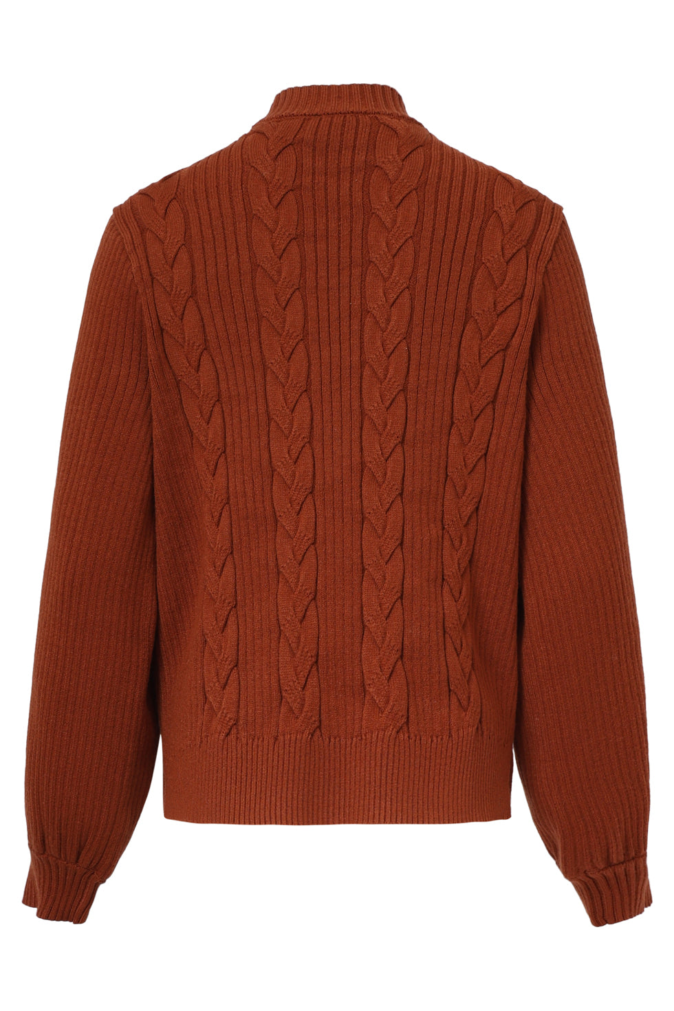 25508 Damesgestructureerd Gebreide Trui | Cognac