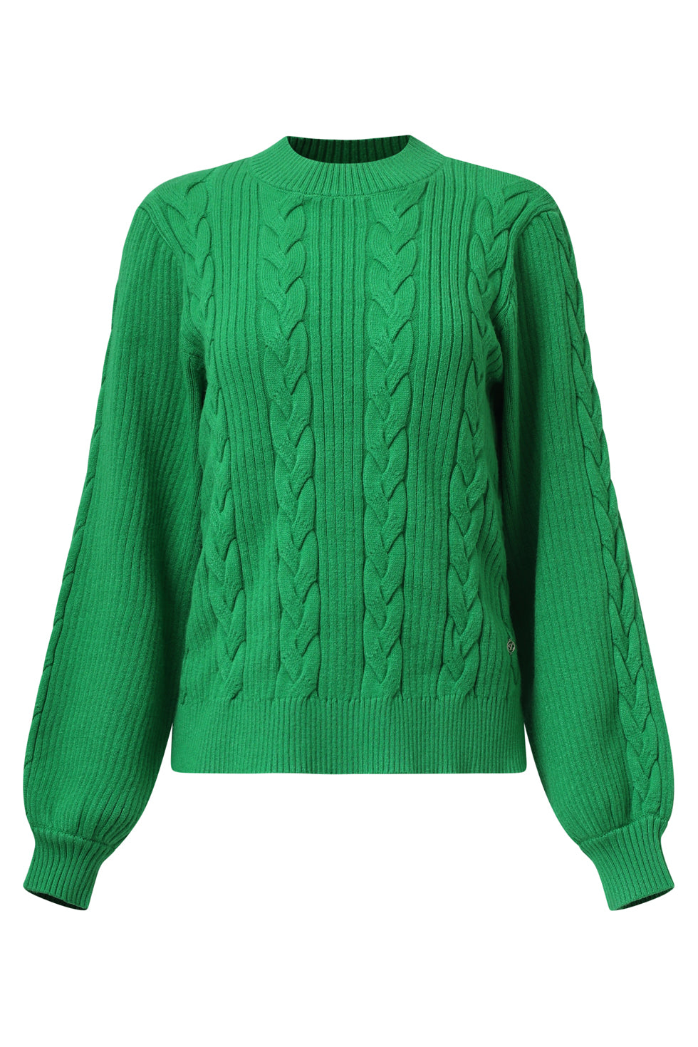 25508 Damesgestructureerd Gebreide Trui | Green