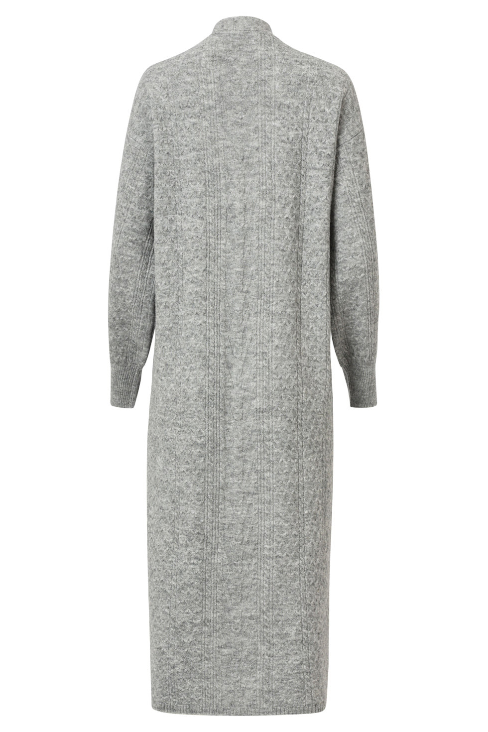 25509 Dameslange Gebreide Vest | Grey