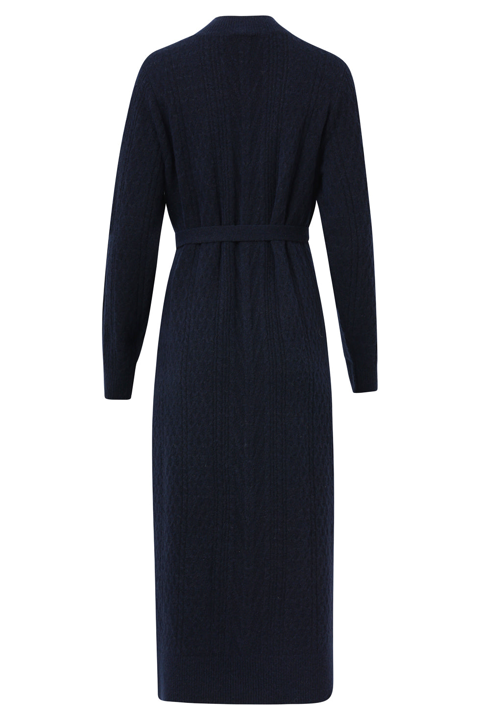 25510 Damesgebreide Maxi Jurk | Navy
