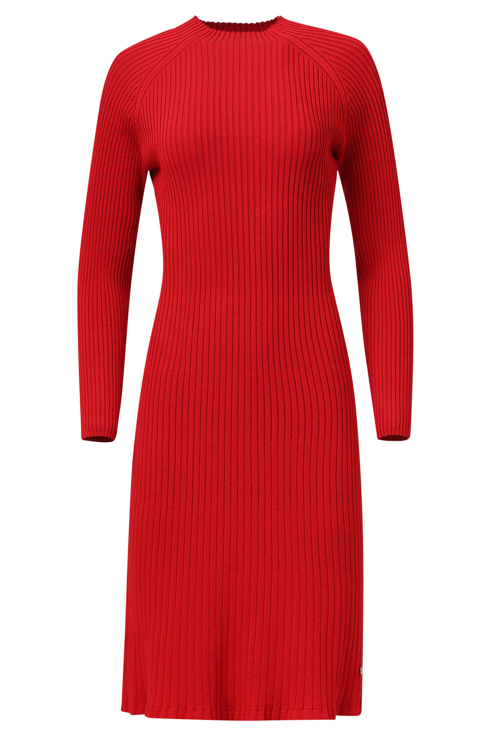 25515, Knit Dress | Red - Bordeaux