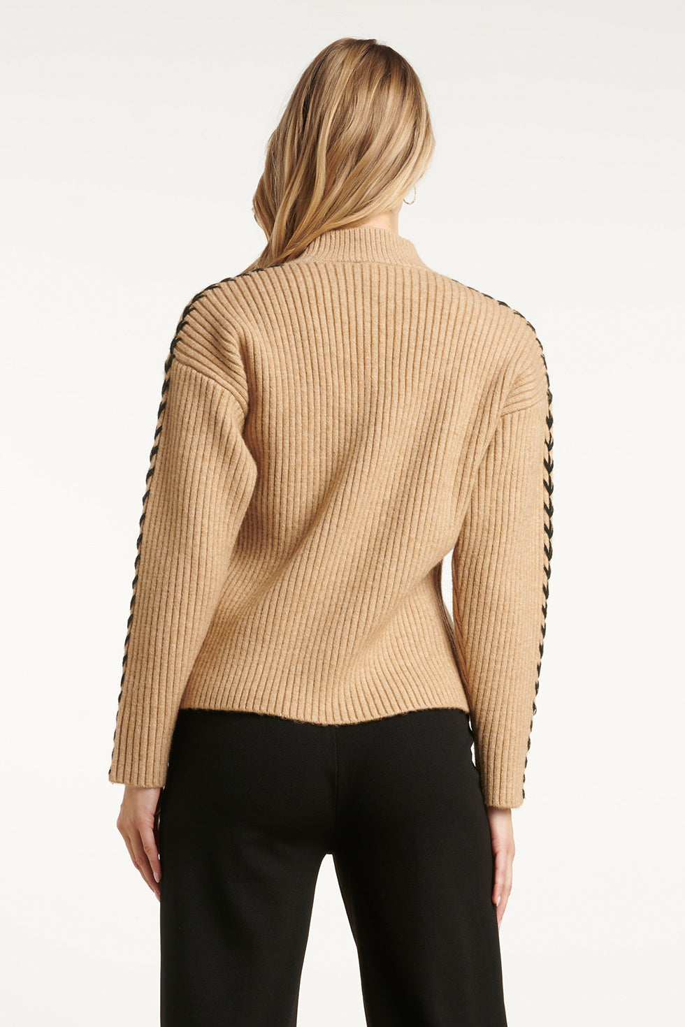 25518 Damestop | Camel - Black