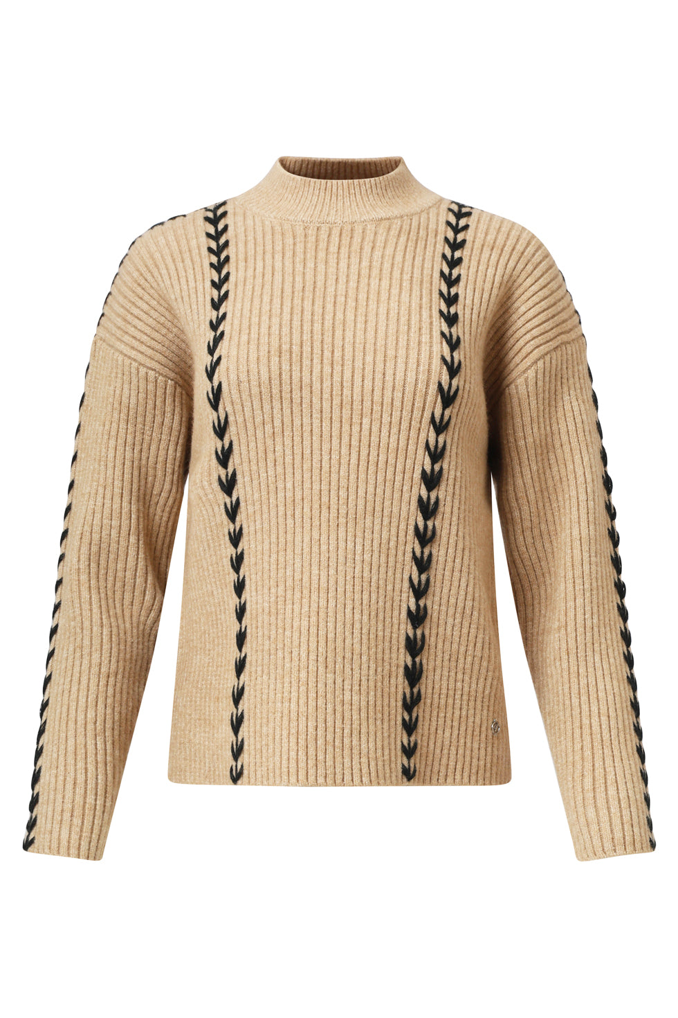 25518 Damestop | Camel - Black