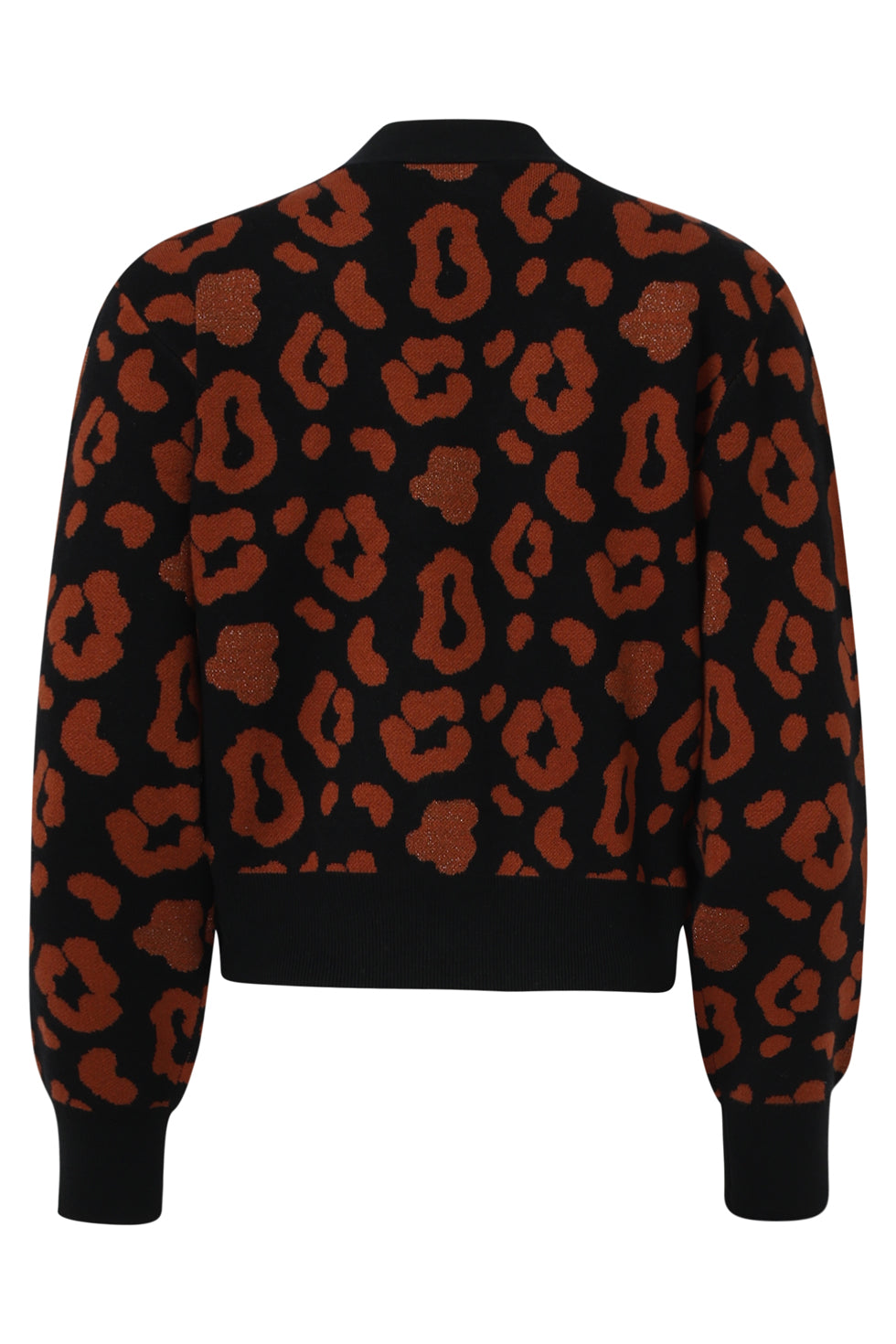 25536 DierEnprint Vest Zwart en Cognac | Black - Cognac