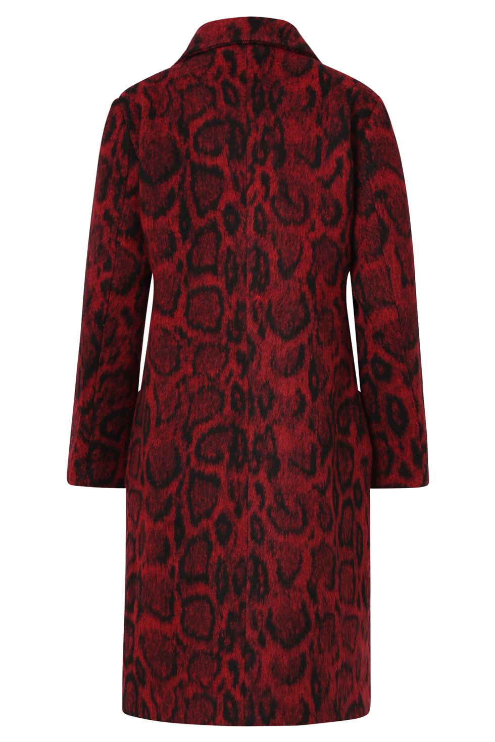 25540 DierenprInt Jas in Rood Met Zwart | Red - Black