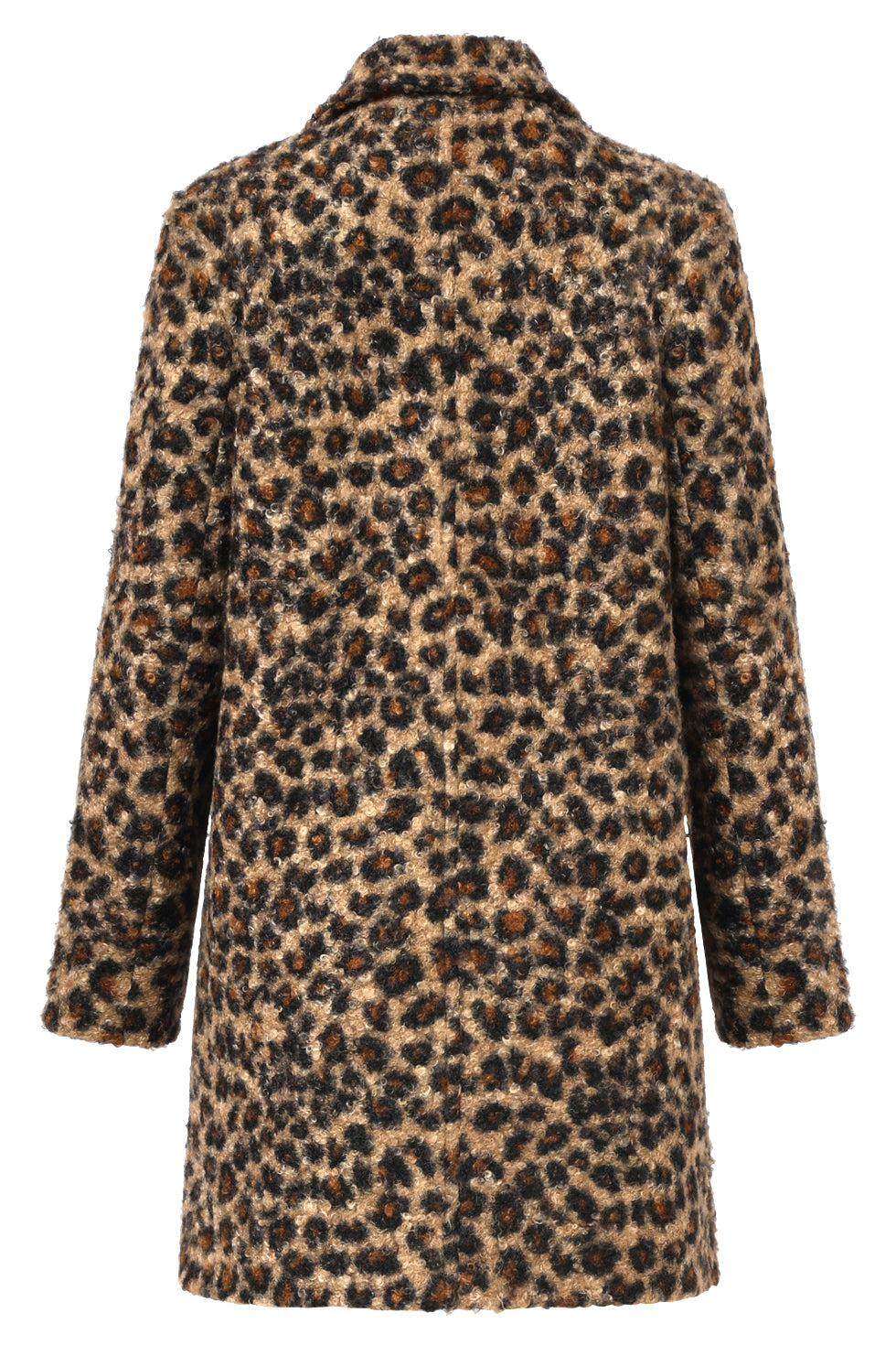 25542 Bouclé DierEnprInt Jas in Camel en Zwart | Camel - Black