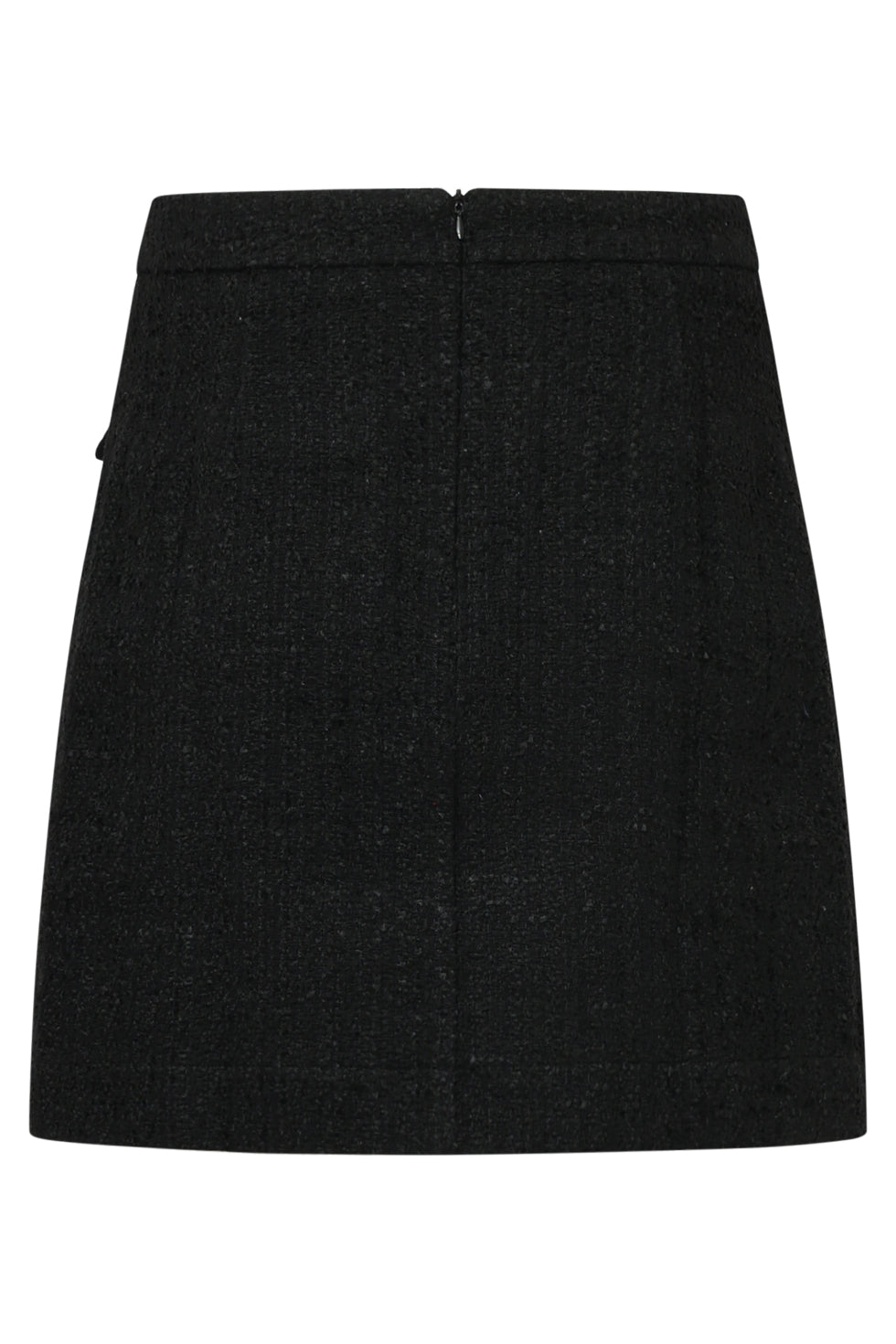 25610 Zwarte Tweed Rok | Black