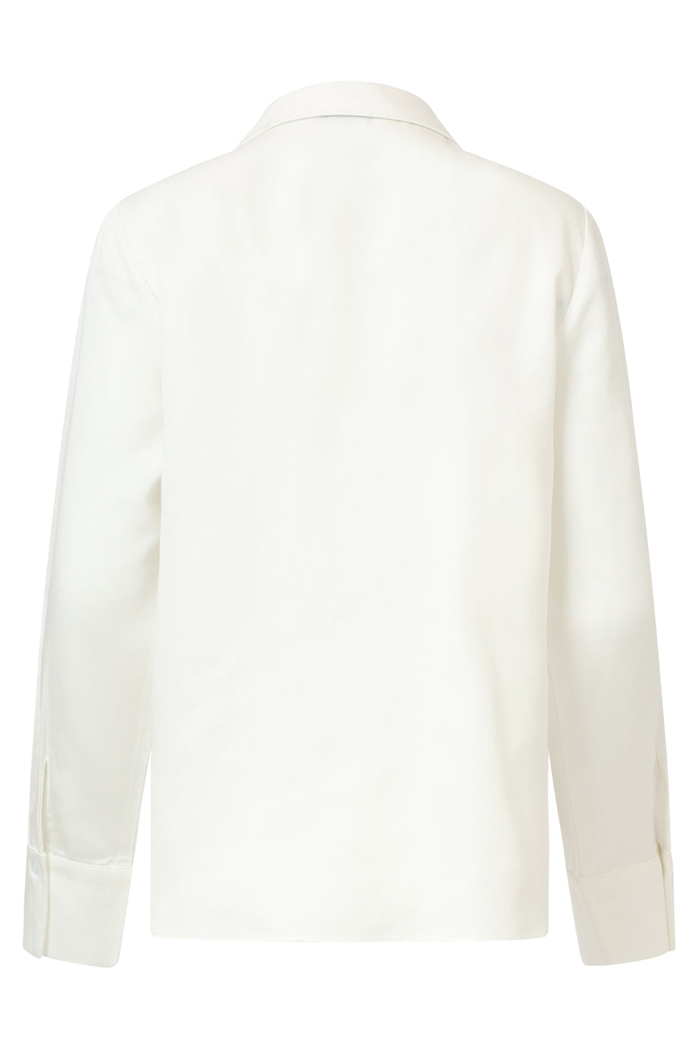 25613 Doorknoopshirt Met V Hals & Kraag | Off White