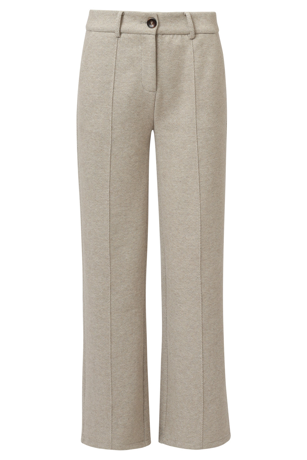 25614 Dameslange Broek Met Losvallende Fit | Sand