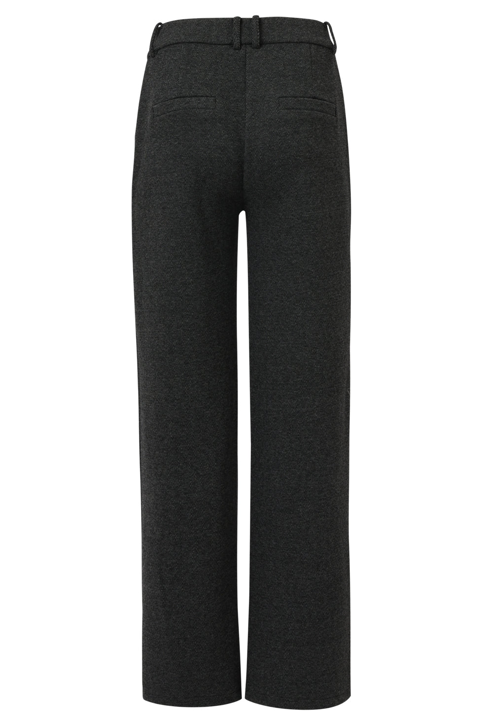 25614 Smashed Lemon Dameslange Broek met Losvallende Fit | Charcoal