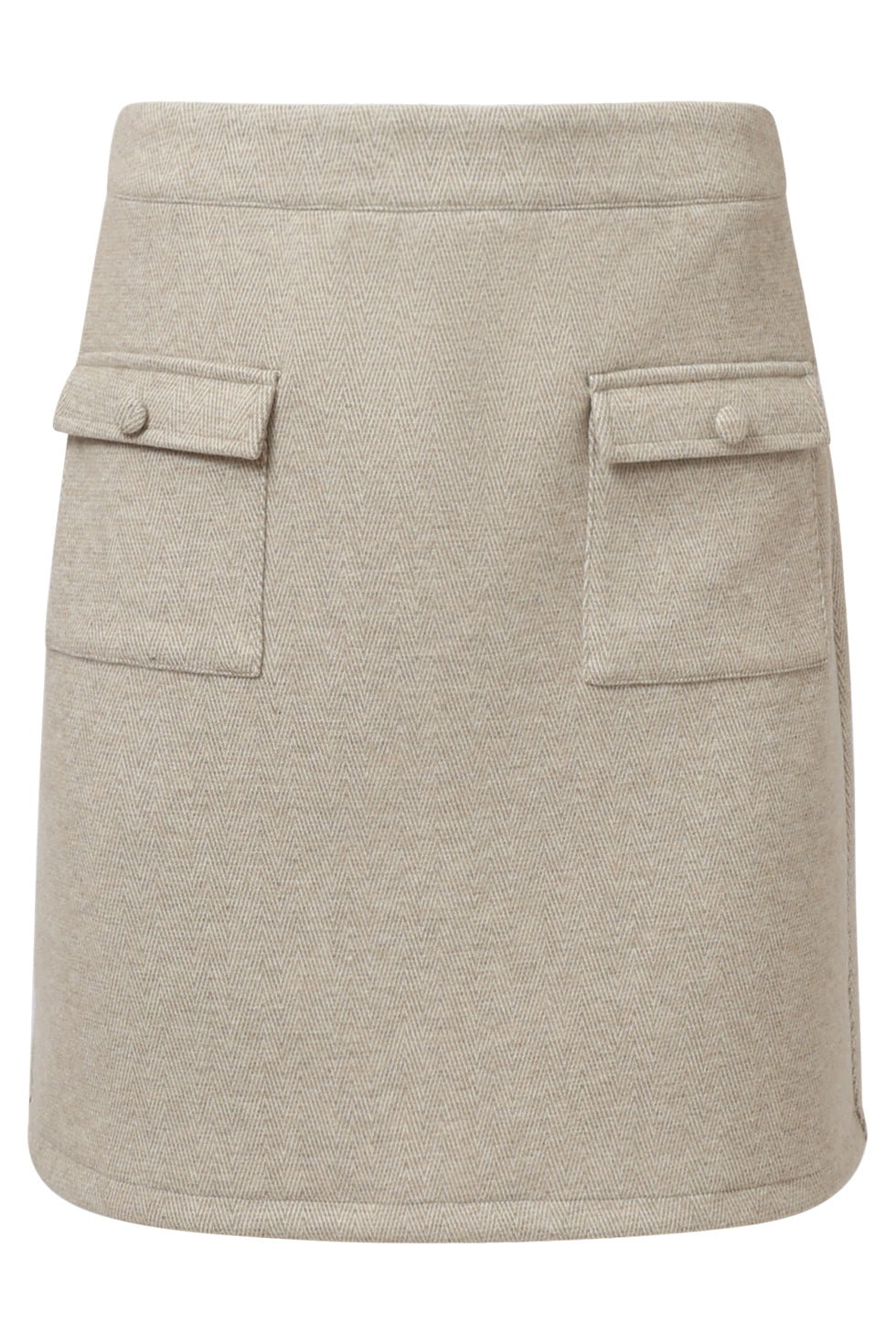 25615 Damesgetailleerde Rok Zand | Sand