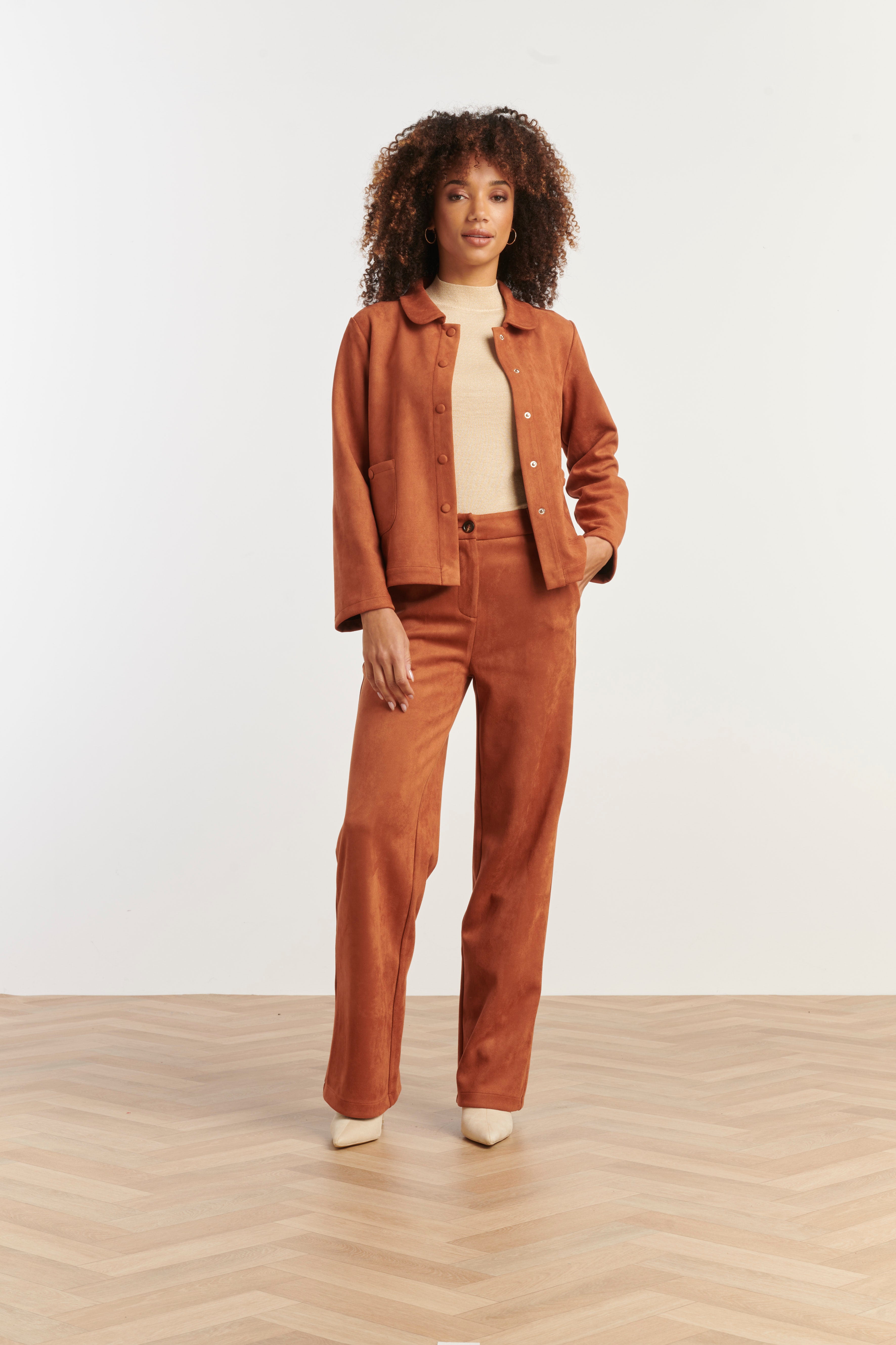 25618 Smashed Lemon Suède Jasje | Cognac