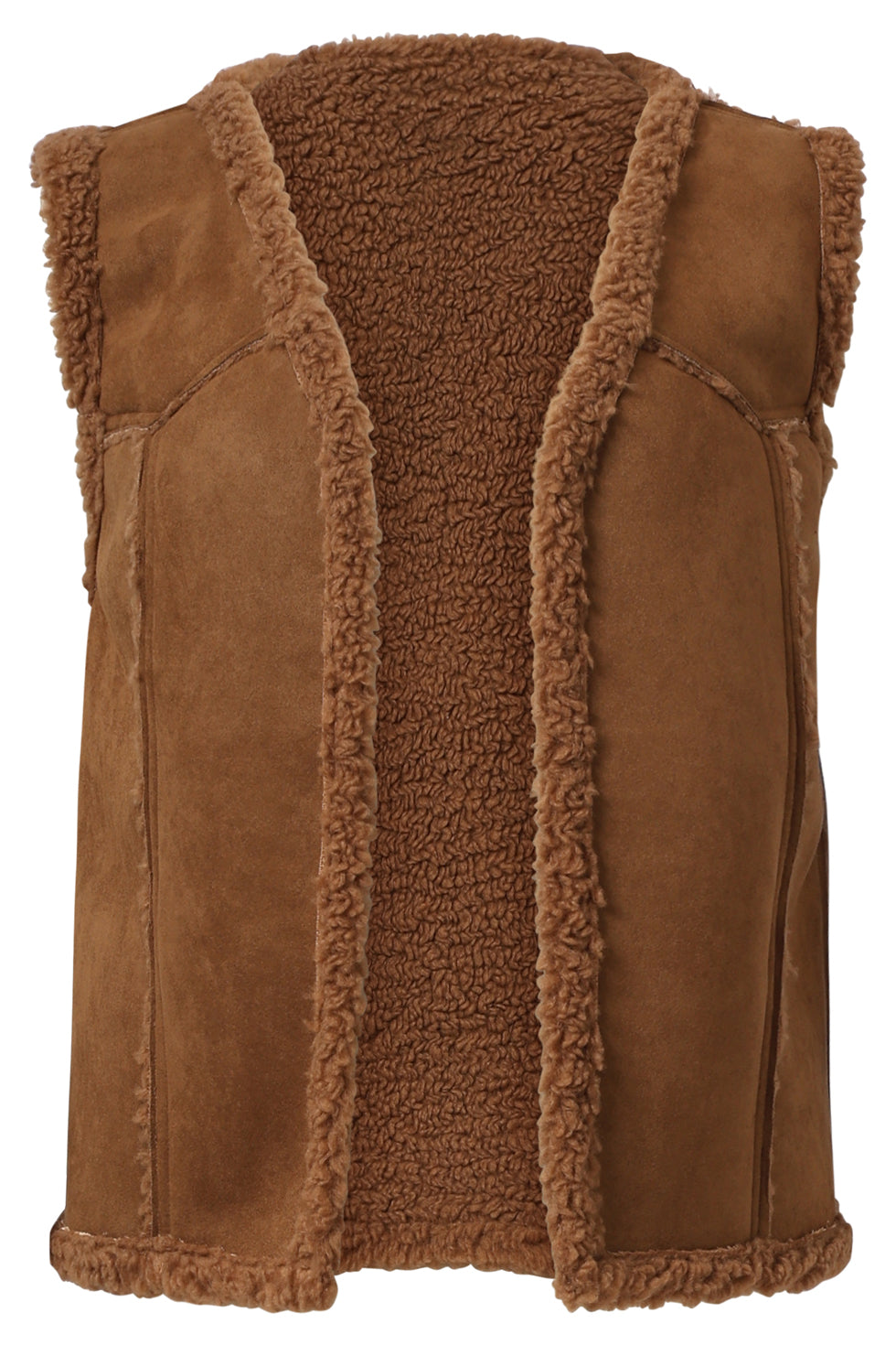 25619 Dameslammy Gilet | Cognac