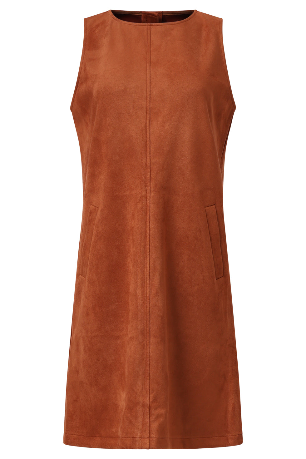 25620 Suèdine Jurk Cognac | Cognac
