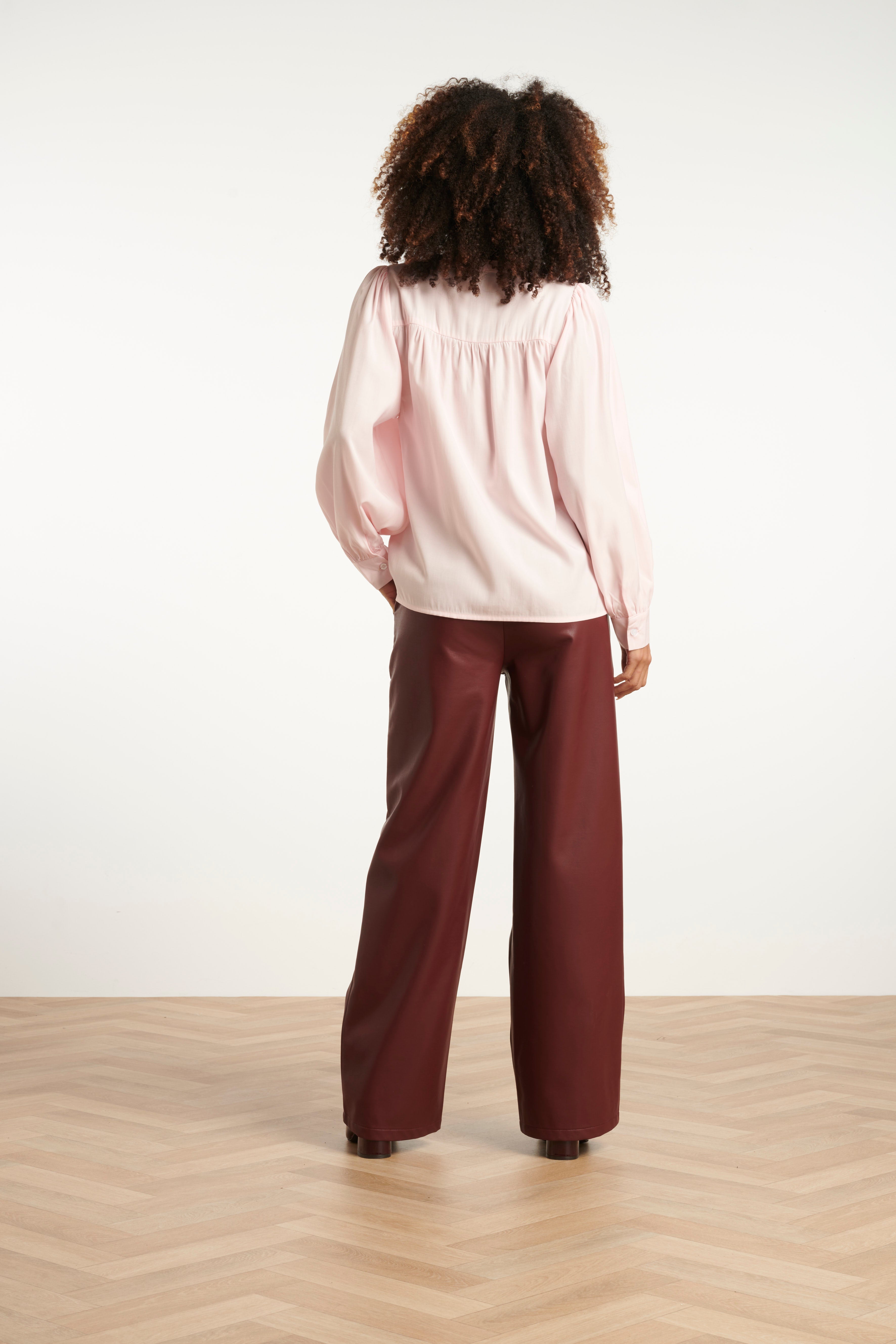 25625 Damescorduroy Overhemdjurk | Baby Pink