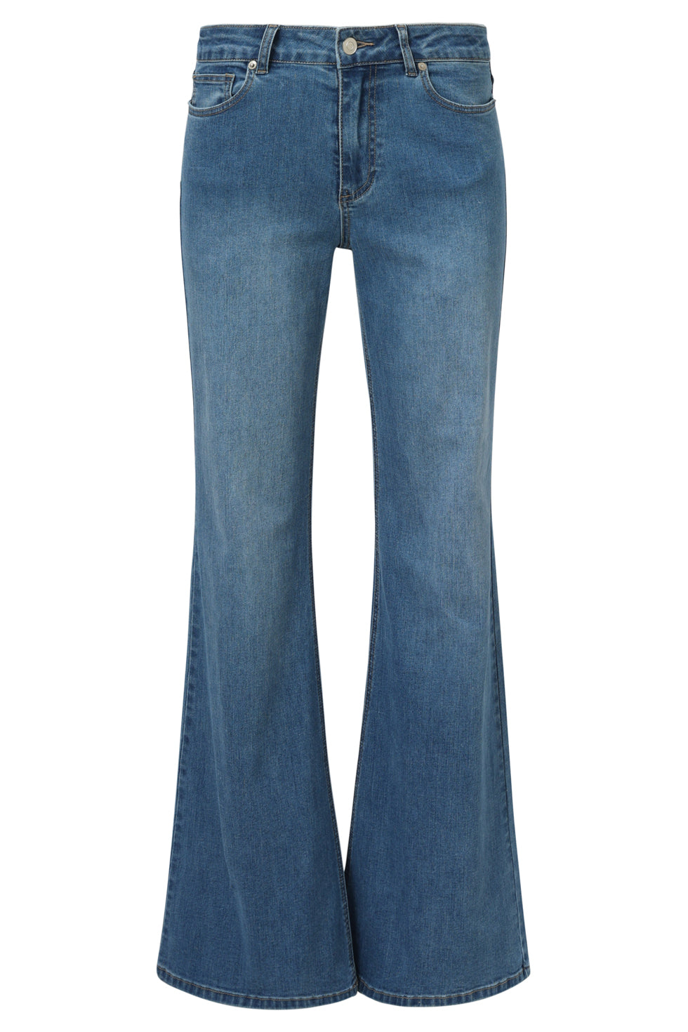 25629 Mediumblauwe Flared Jeans | Medium Blue Denim