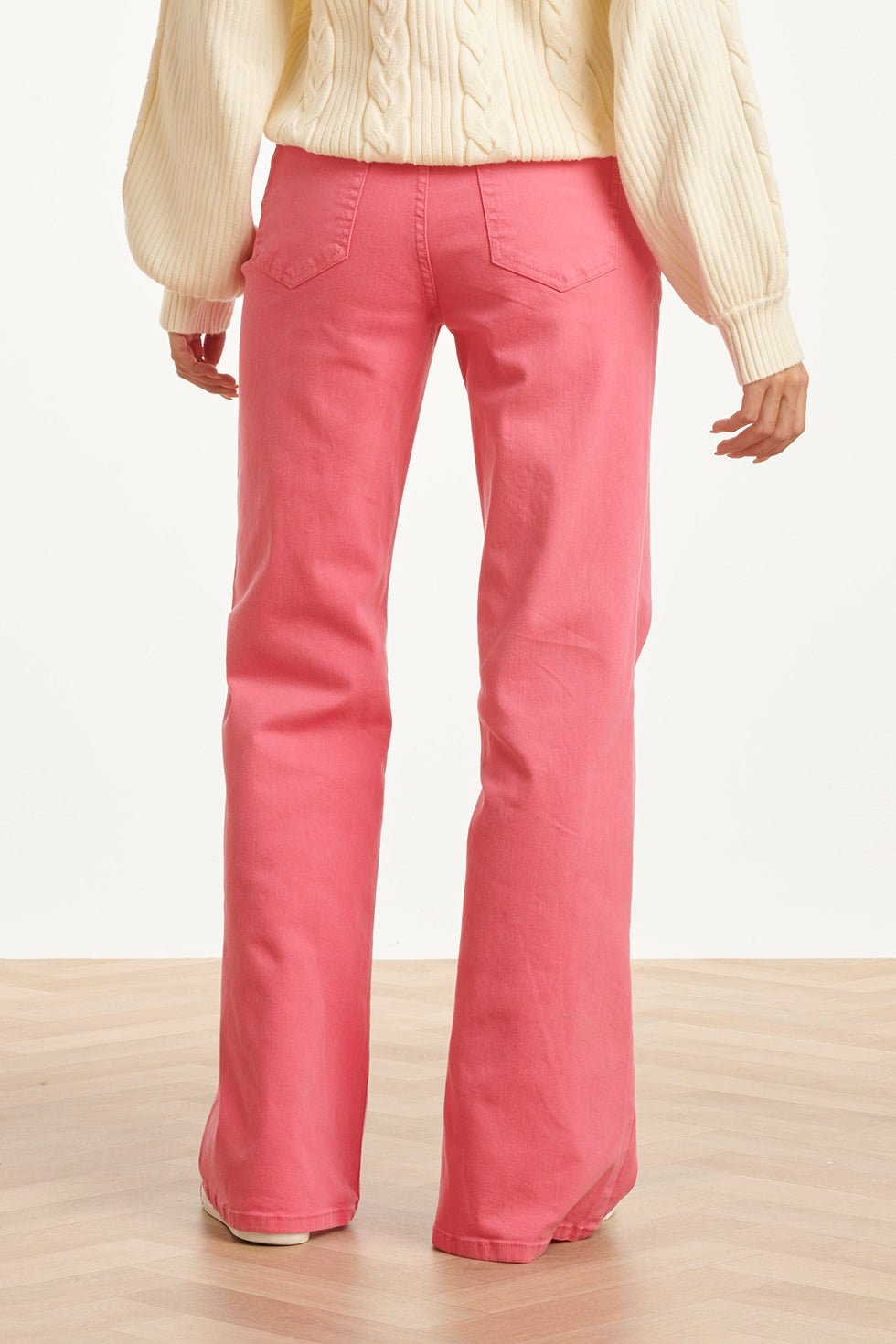 25629 Smashed Lemon Mediumblauwe Flared Jeans | Cerise