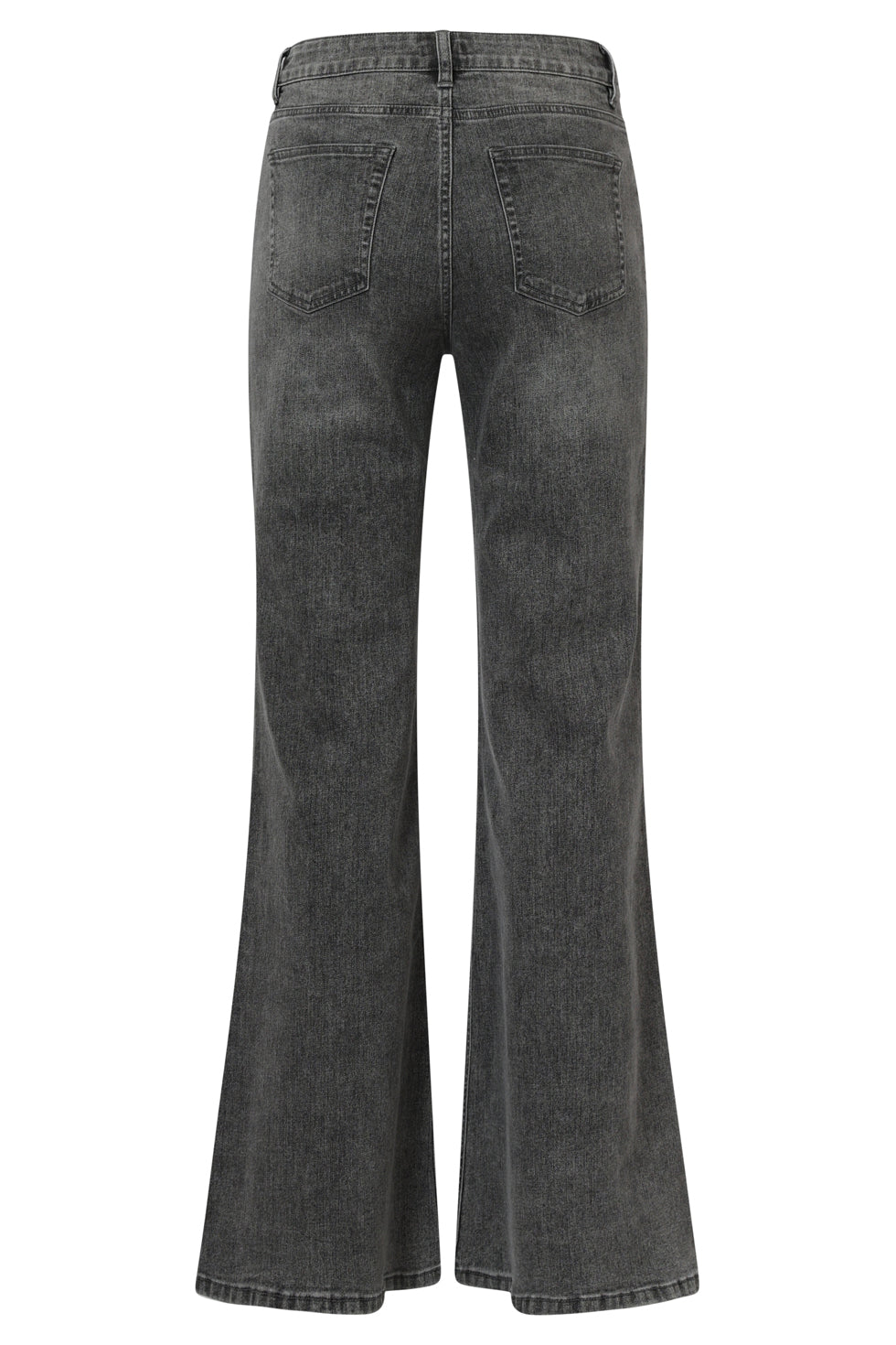 25629 Smashed Lemon Mediumblauwe Flared Jeans | Grey Denim