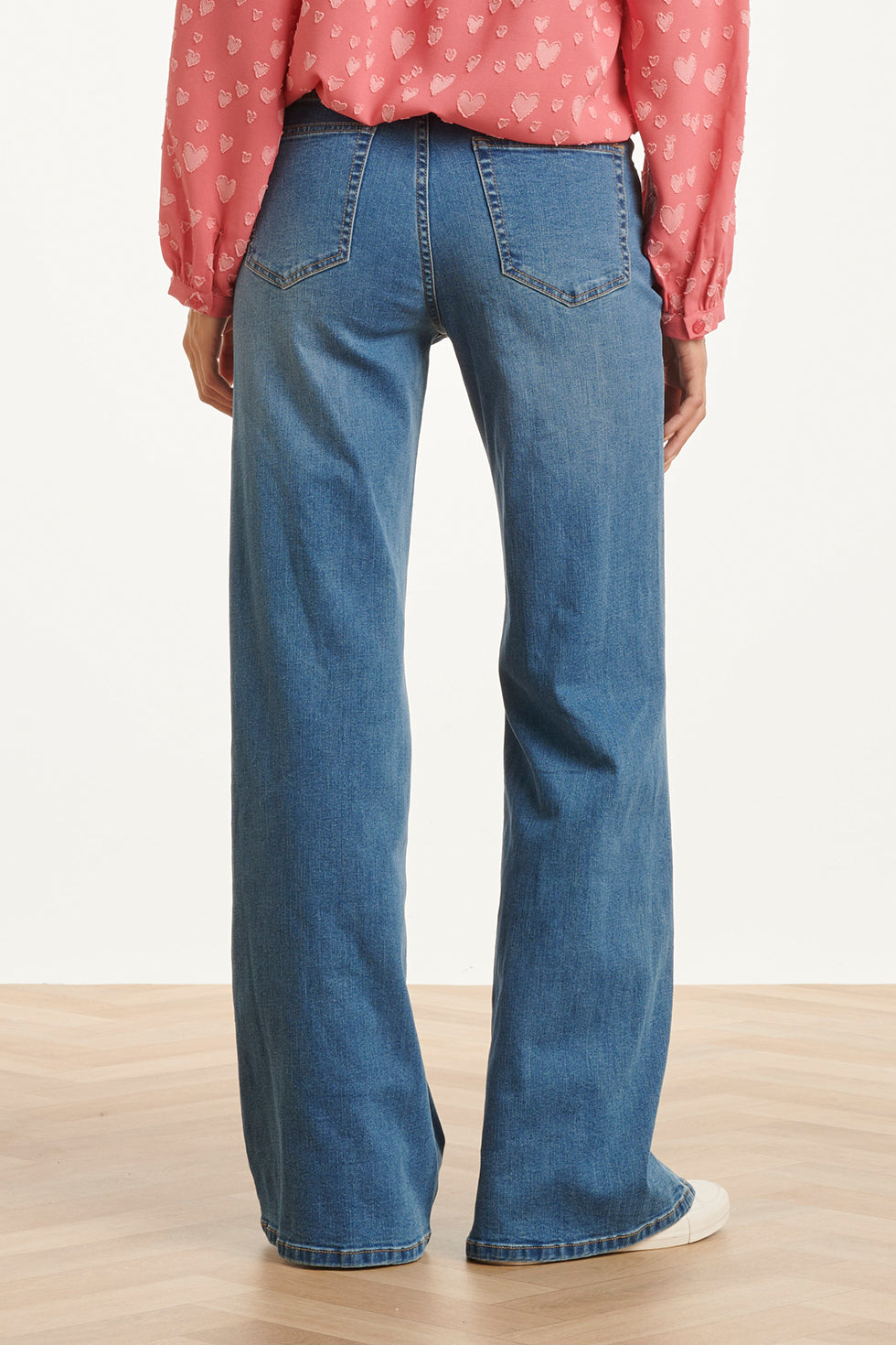 25629 Smashed Lemon Mediumblauwe Flared Jeans | Medium Blue Denim