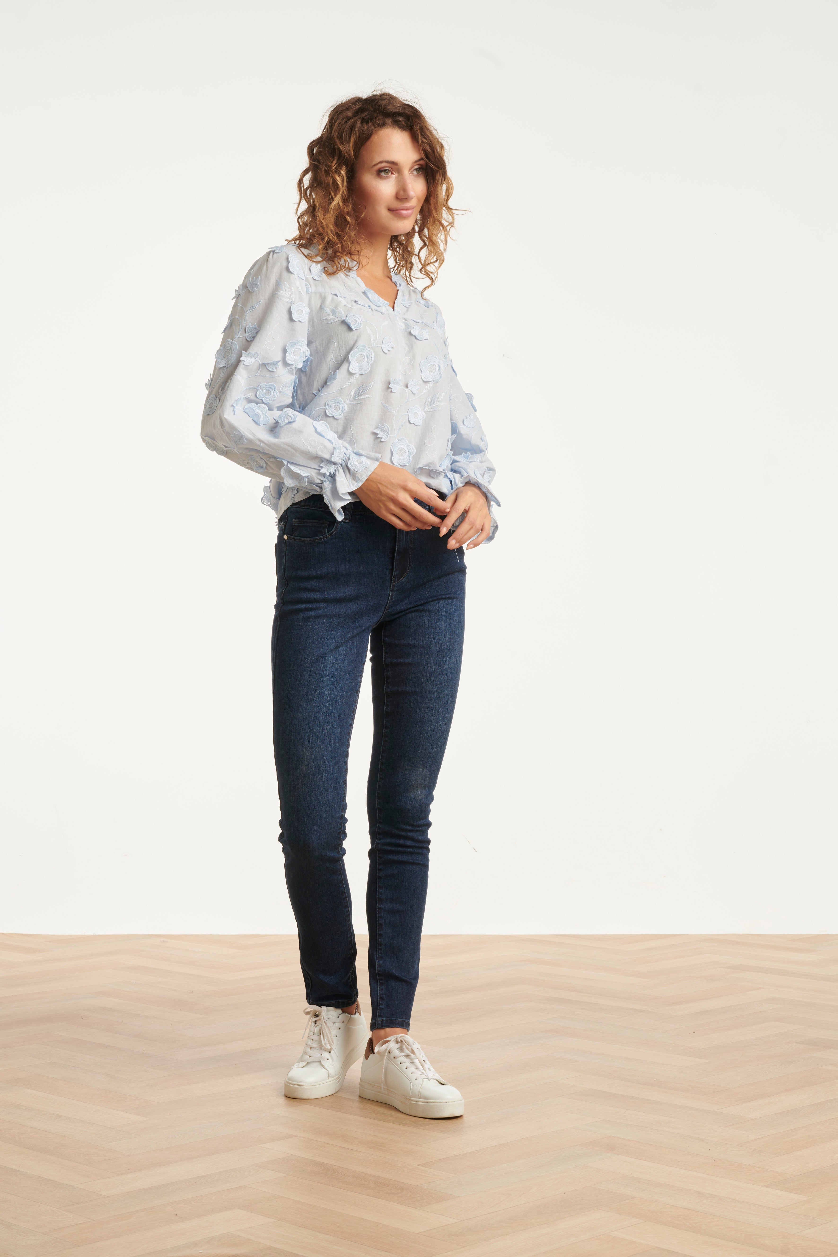 25631 Mediumblauwe Skinny Jeans | Dark Blue Denim