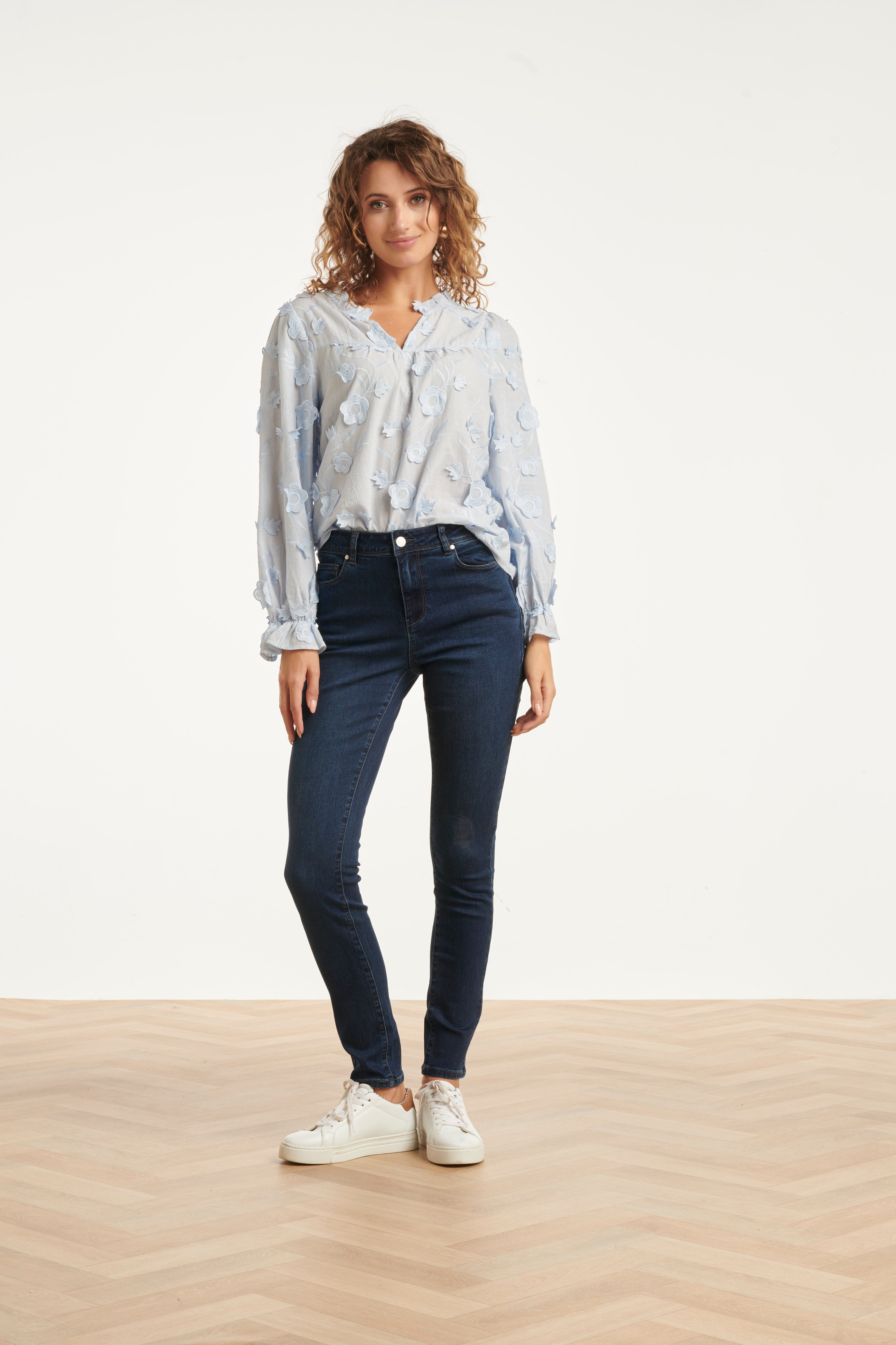 25631 Mediumblauwe Skinny Jeans | Dark Blue Denim