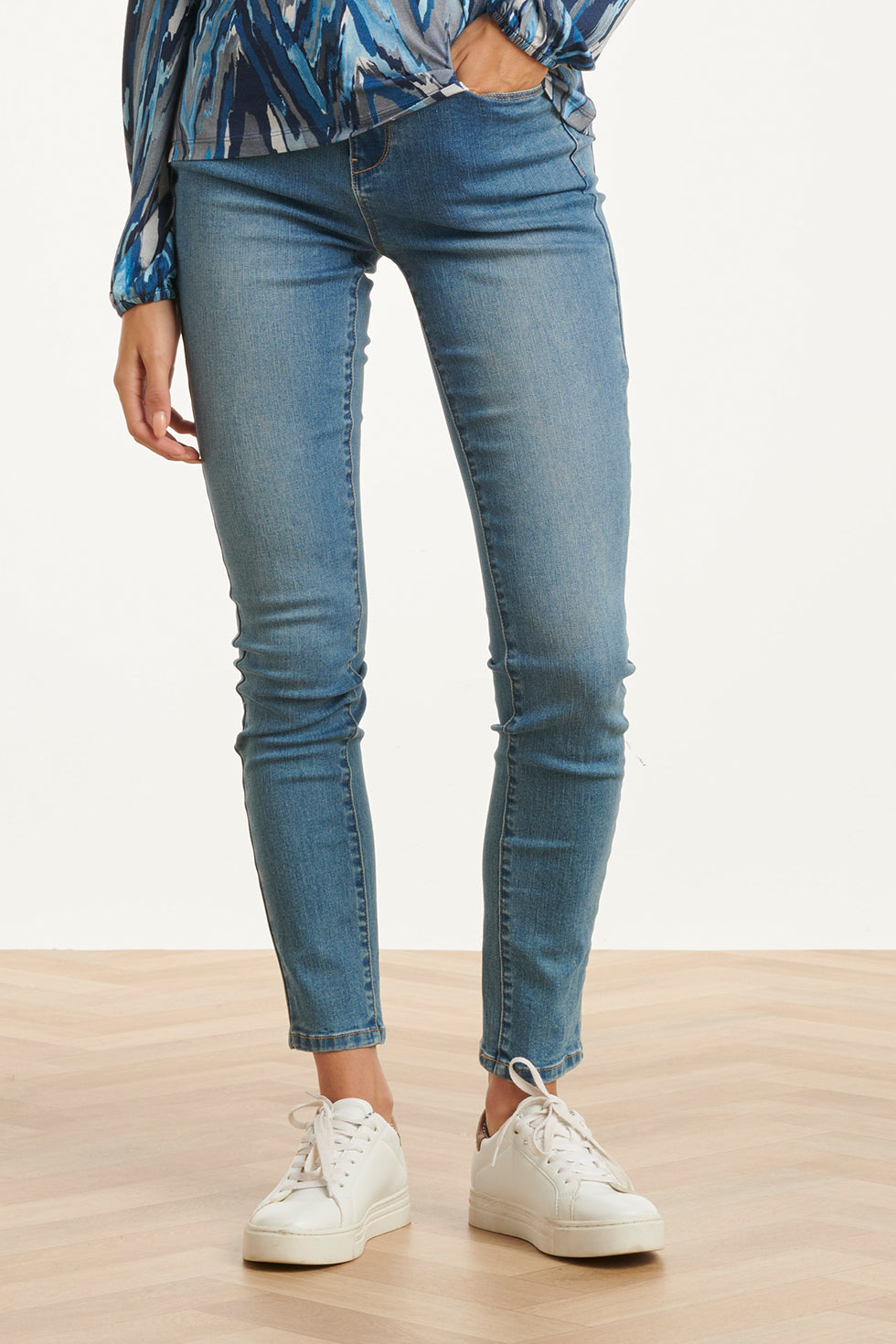 25631 Mediumblauwe Skinny Jeans | Medium Blue Denim