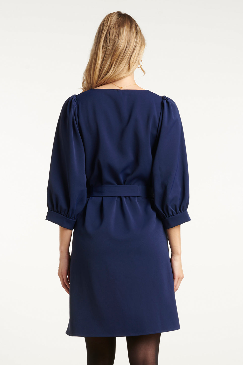 25634 Damesmarineblauwe Korte Jurk | Navy