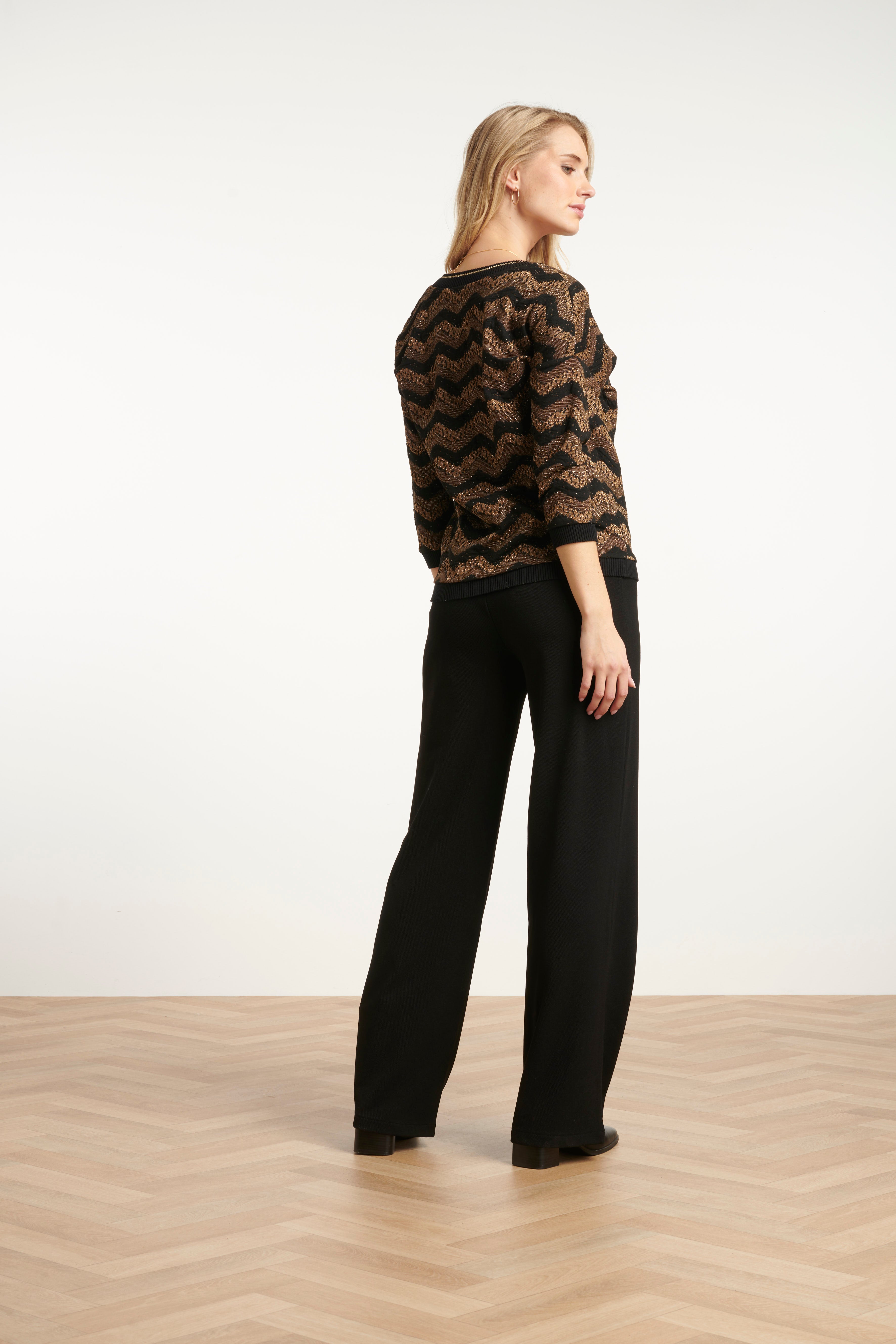 25635 Smashed Lemon Damesstretch Broek | Black