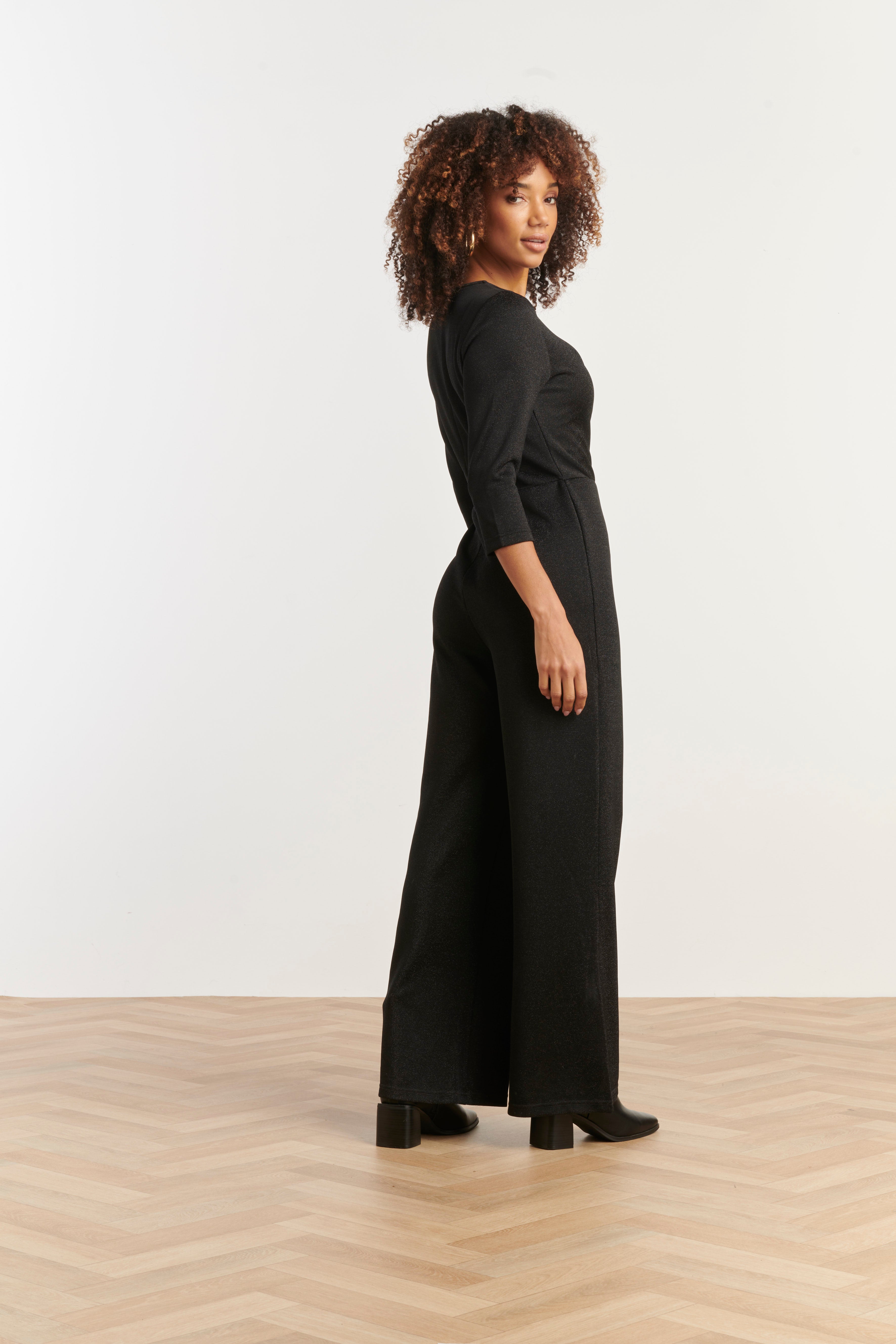 25637 Stijlvolle Jumpsuit Met Lurex | Black