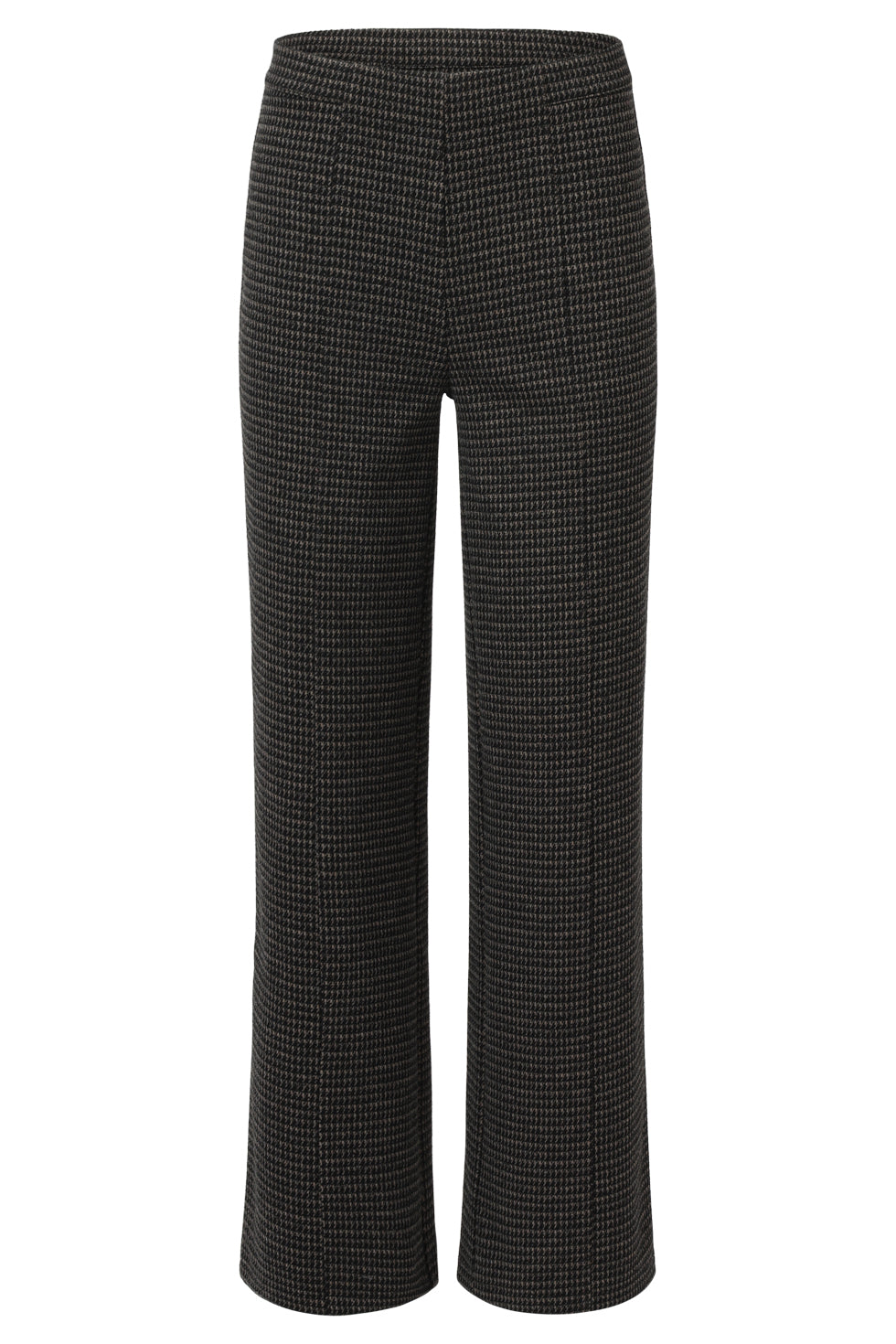 25639 Zwart En Zand Houndstooth Broek | Black - Sand