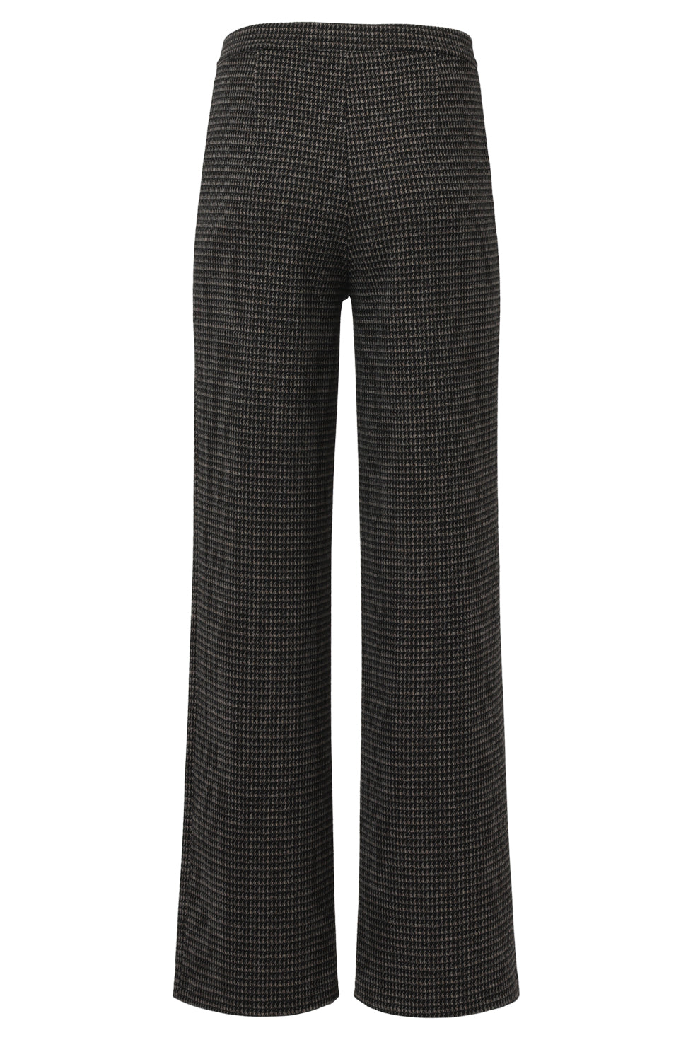 25639 Zwart En Zand Houndstooth Broek | Black - Sand