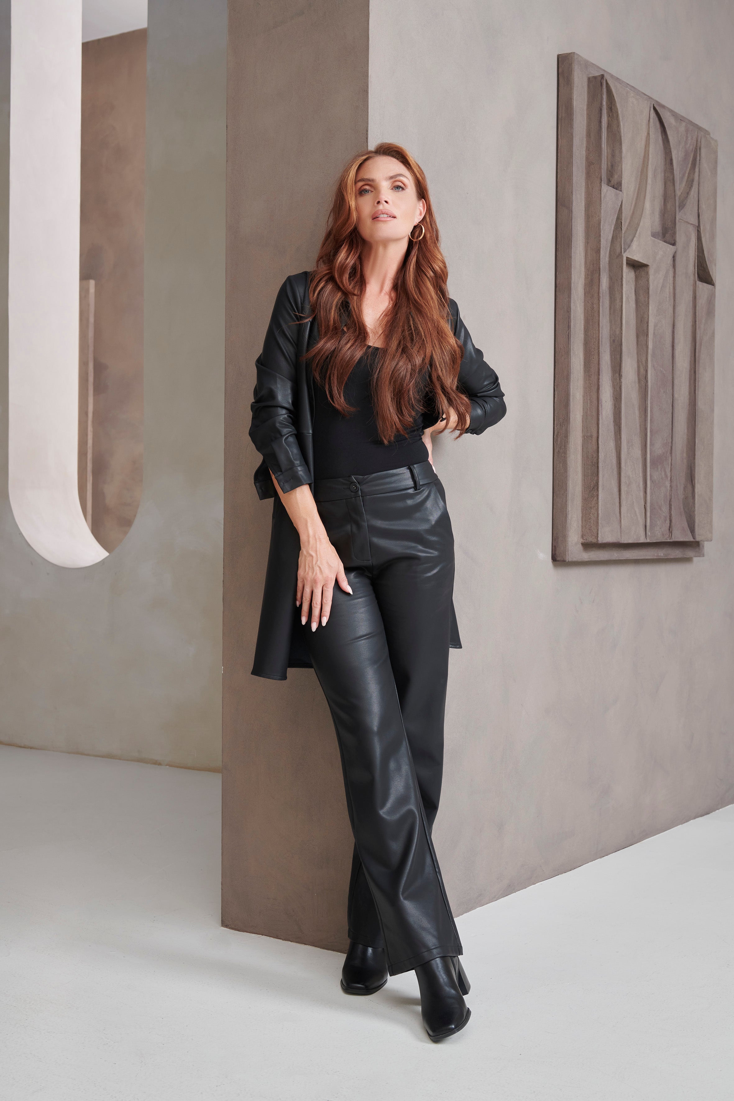 25645 Damespu Wijde Broek | Black