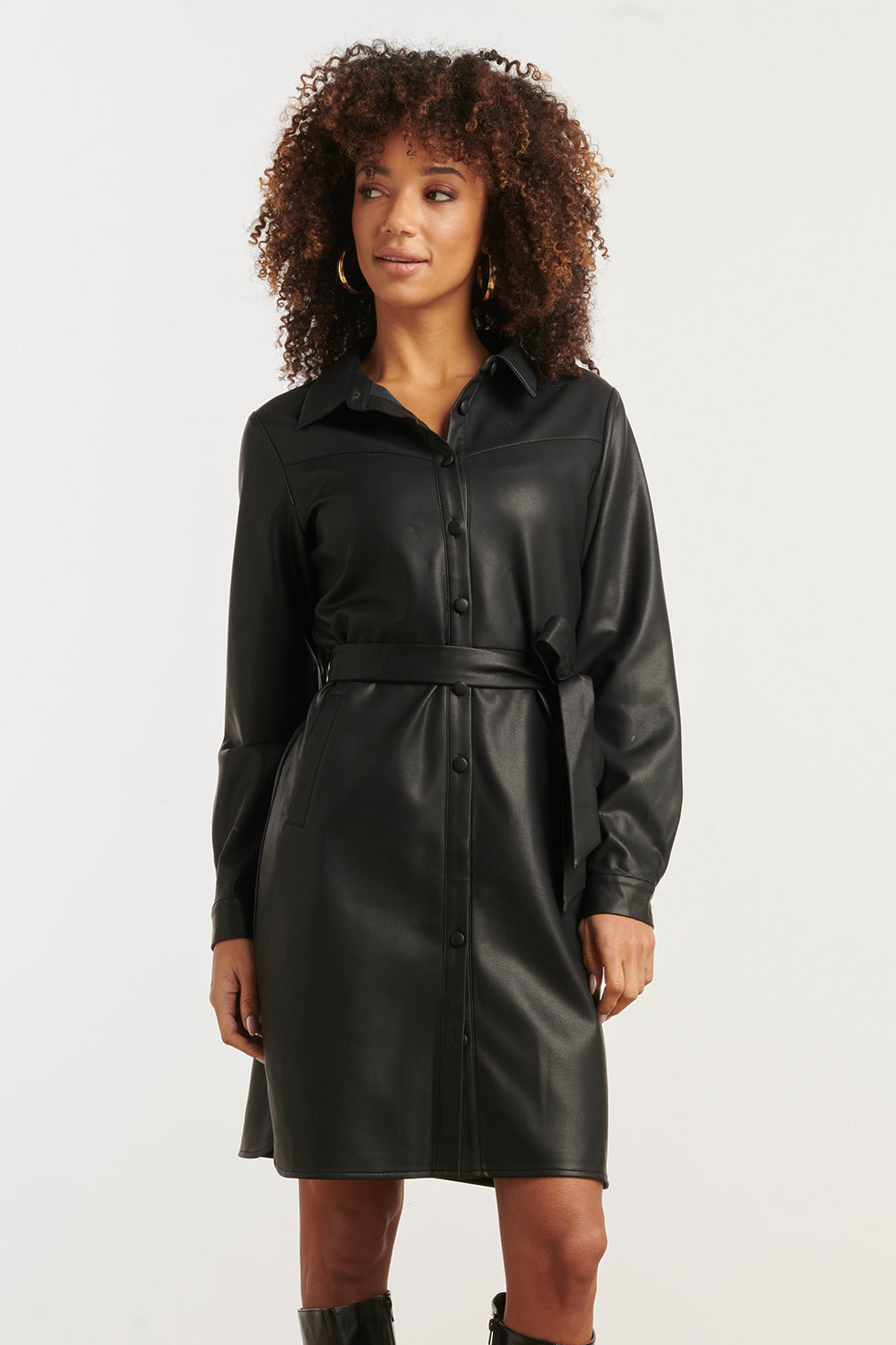 25647 Damespu Shirtjurk | Black