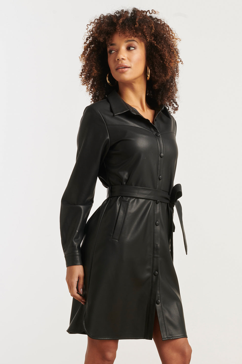 25647 Damespu Shirtjurk | Black