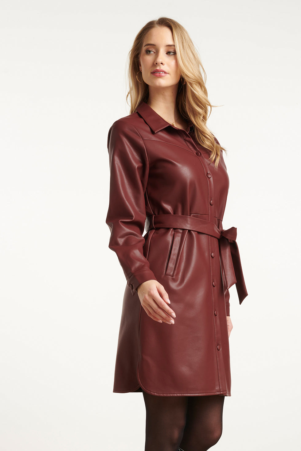 25647 Damespu Shirtjurk | Bordeaux