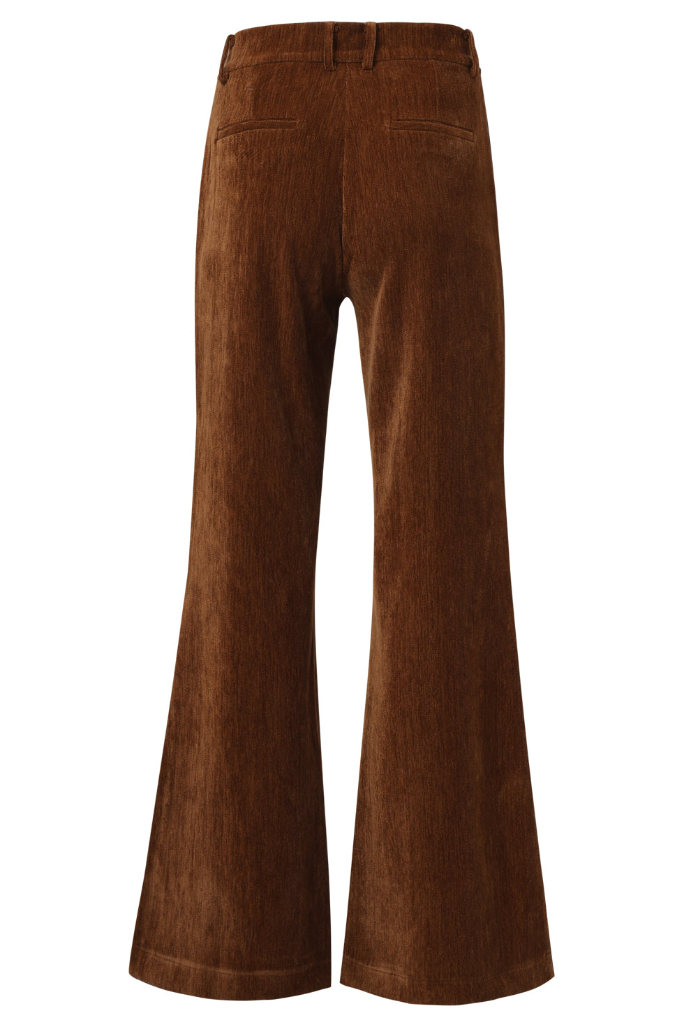 25648 Retro Chic Bruine Flared Broek | Brown