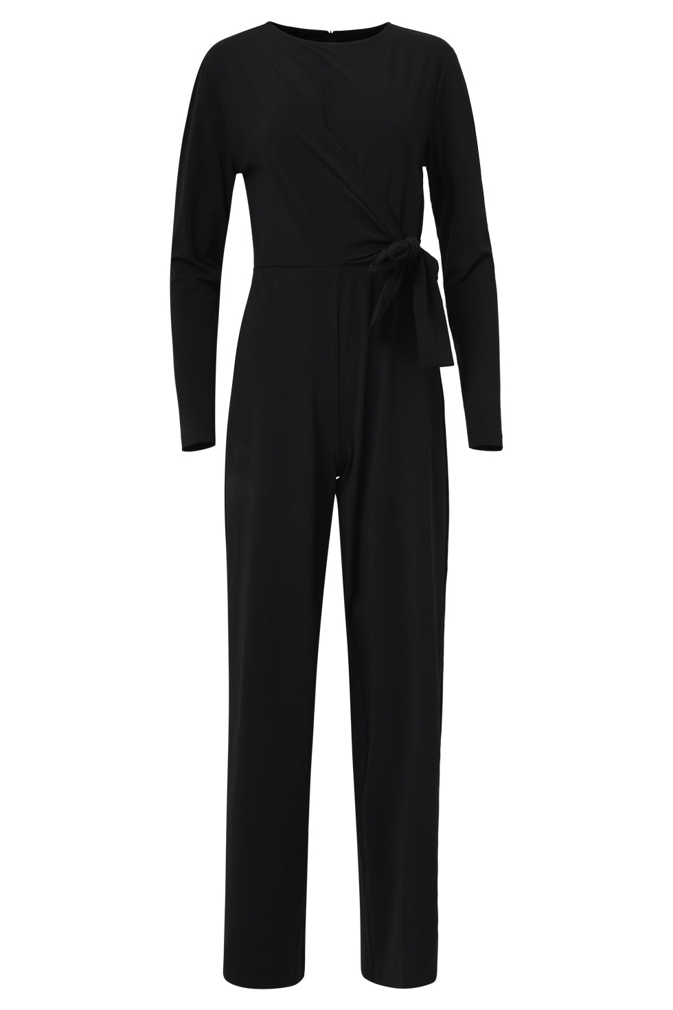 25667 Jumpsuit Met Ronde Hals In Travelkwaliteit | Black