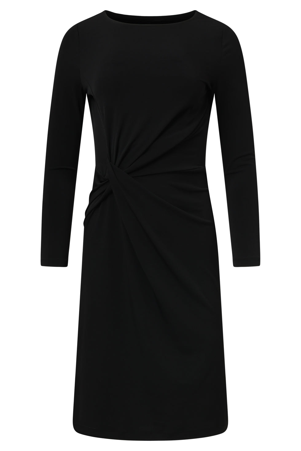 25668 Zwarte Getailleerde Elegante Jurk | Black