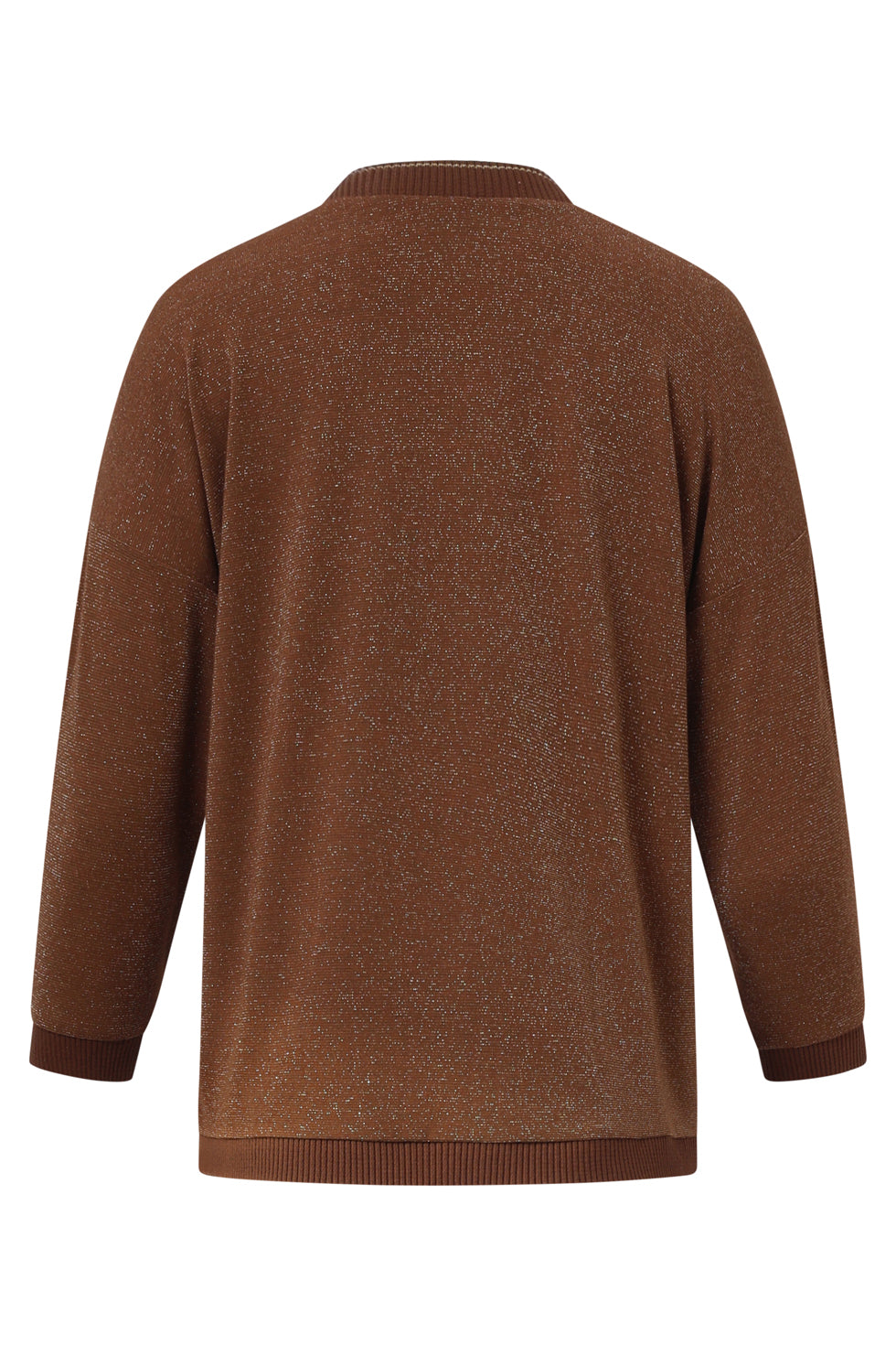 25670 Damesmet Lurex Losvallende Top | Brown