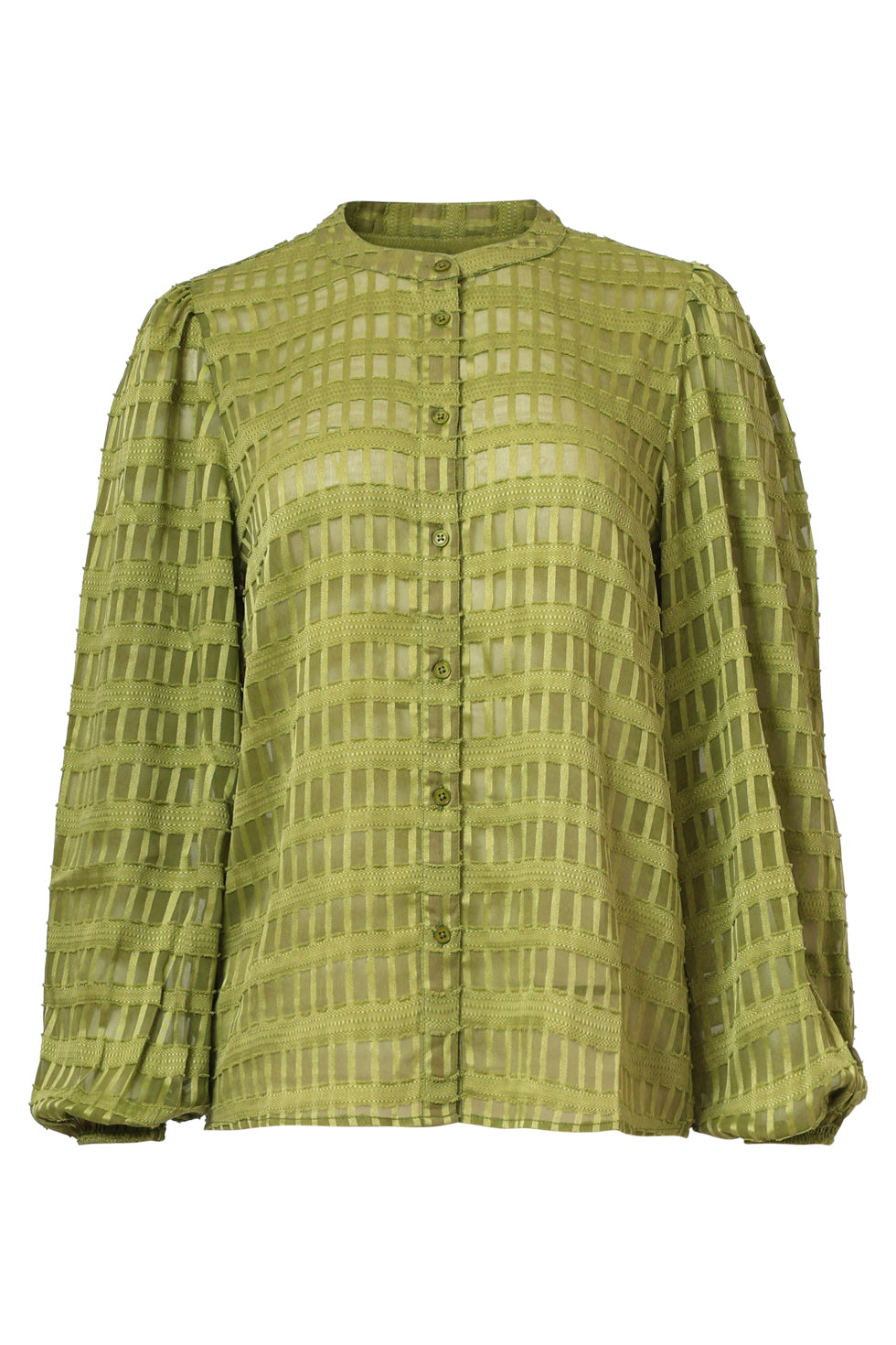 25697 Damesblouse Met Structuur | Army